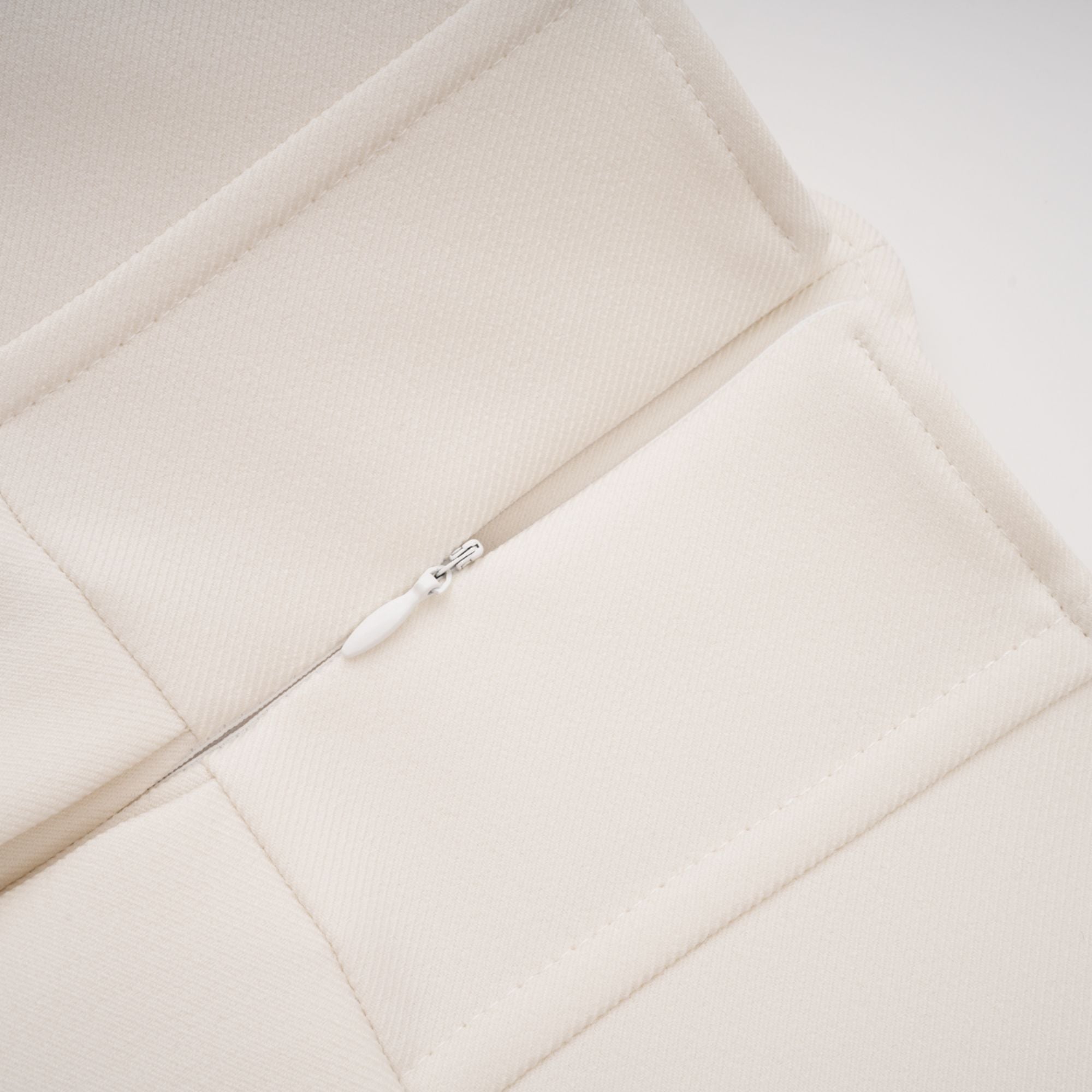 Faux Pearl Jacket & Pleated Skirt Set
