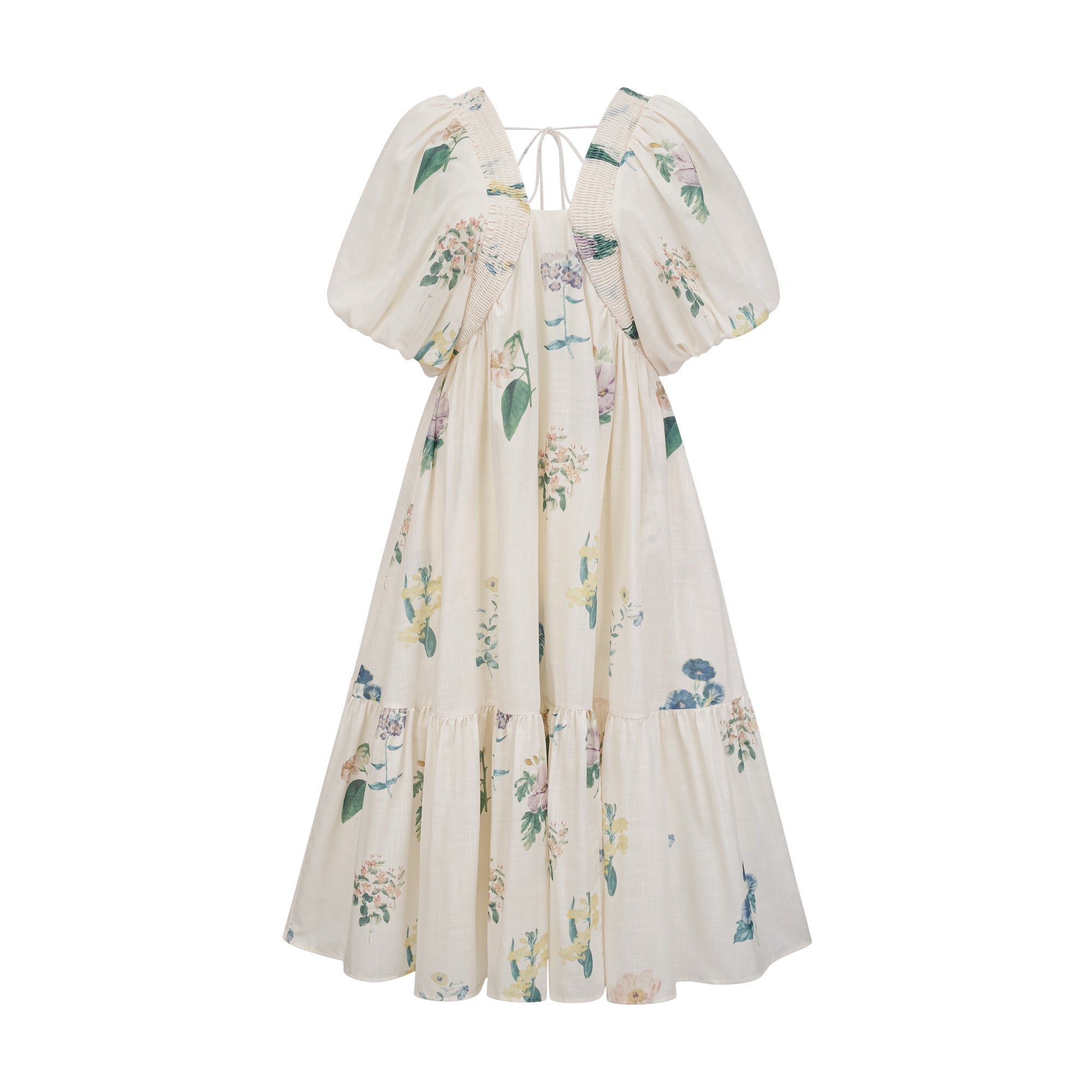 Cyrielle V-neck floral-print midi dress (Final Sale-US Only)