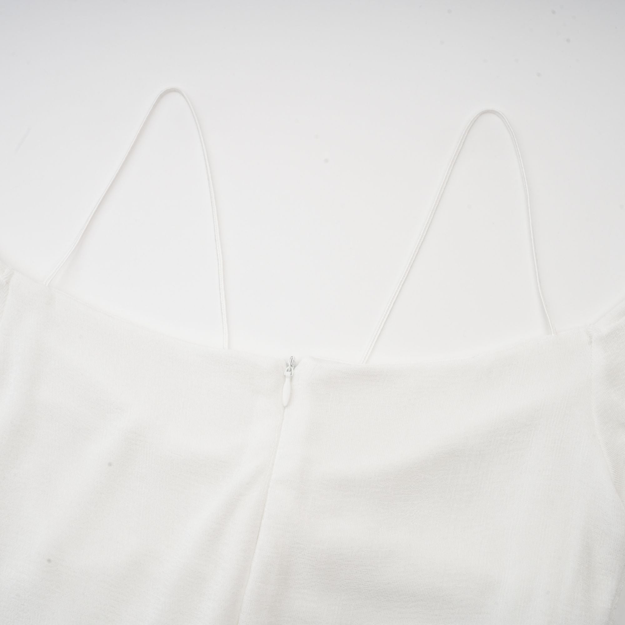 Nadine off-shoulder panelled maxi dress in White (Final Sale)