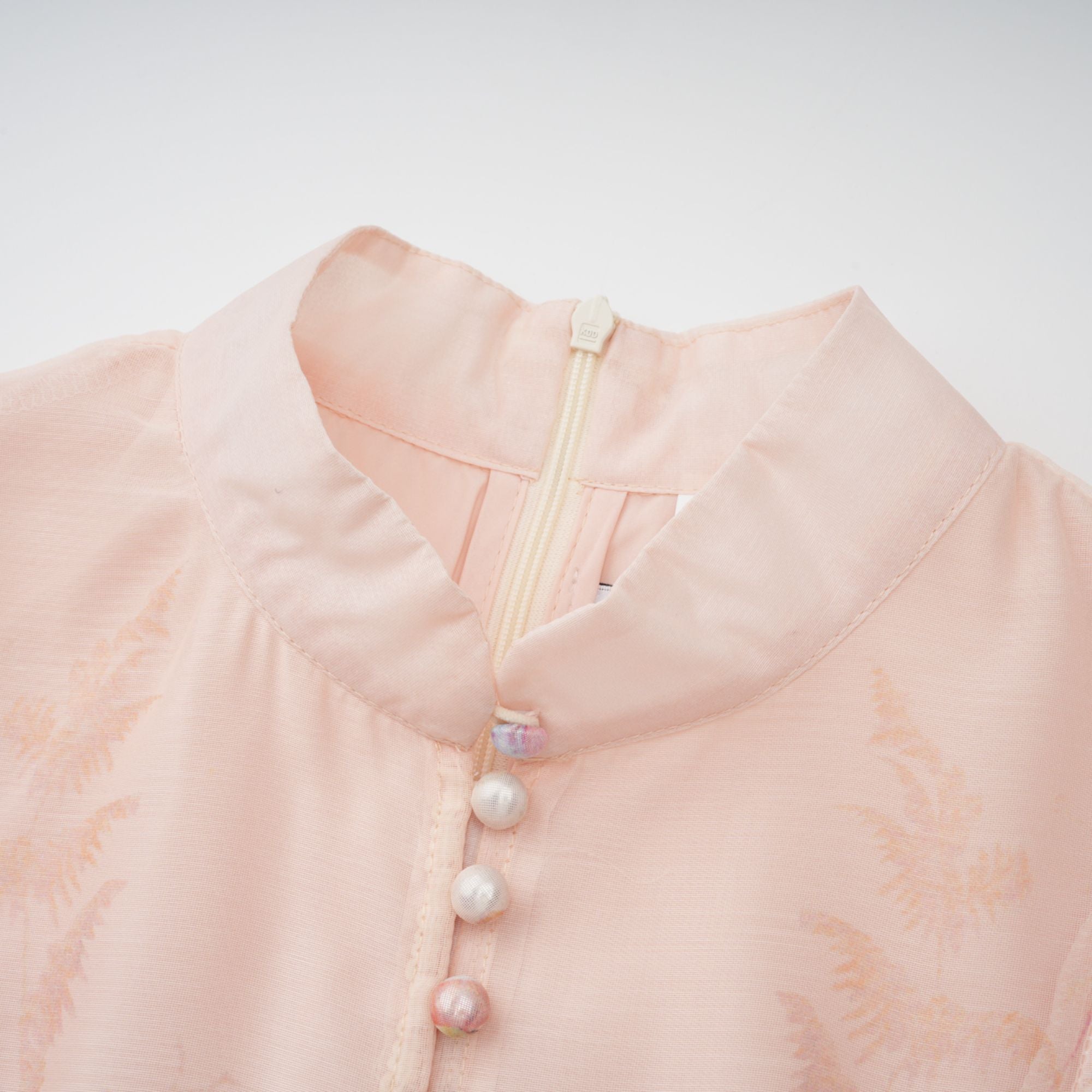 Pink Godet Floral Mini Dress