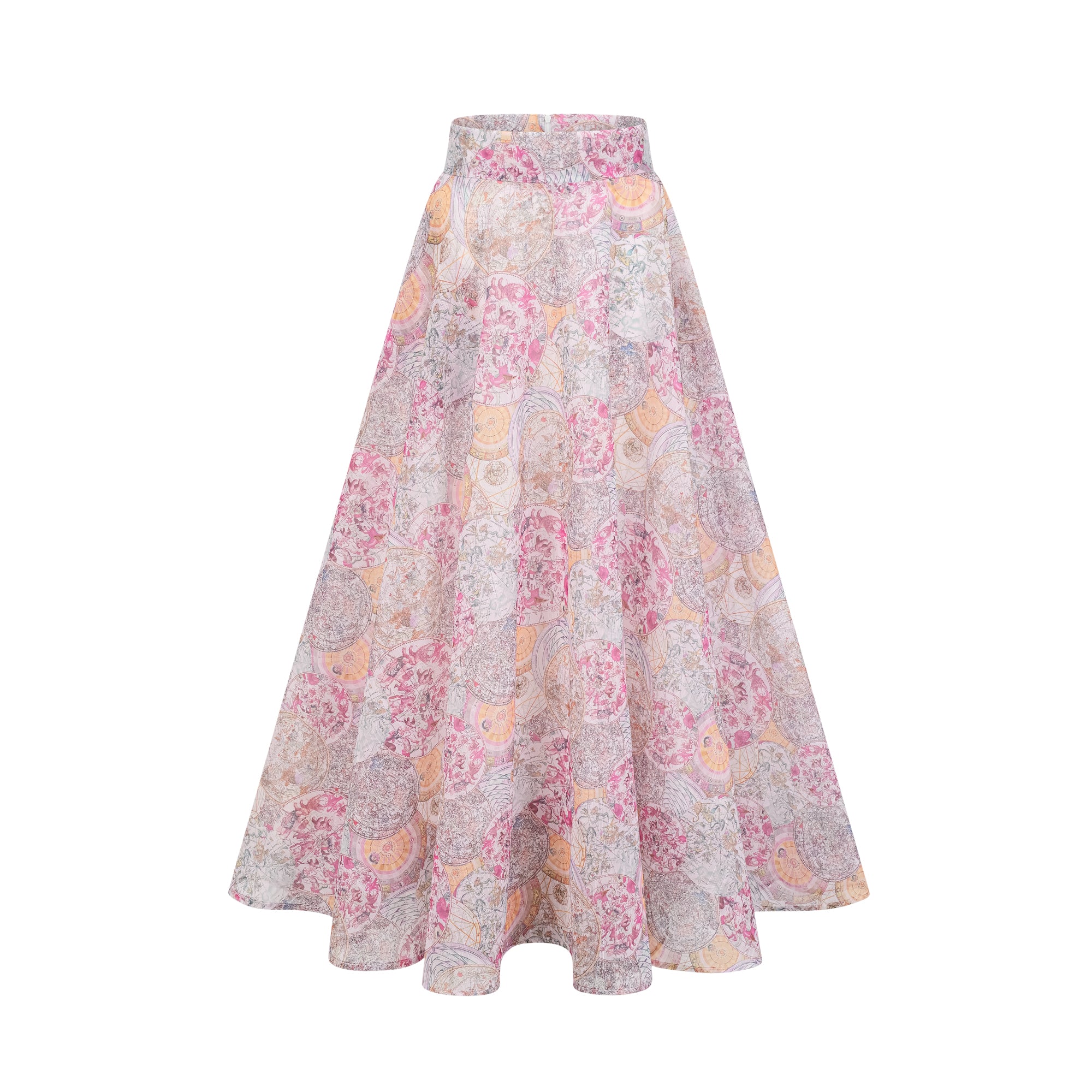 Ensemble coordonné chemise et jupe à motifs rose cerise (Vente définitive – États-Unis uniquement)