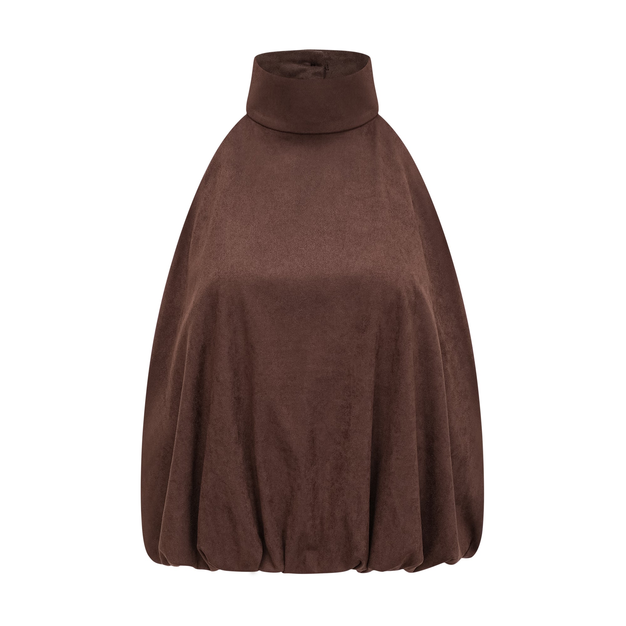 Chaney Brown Suede Bubble Hem Top & Shorts Set (Final Sale)