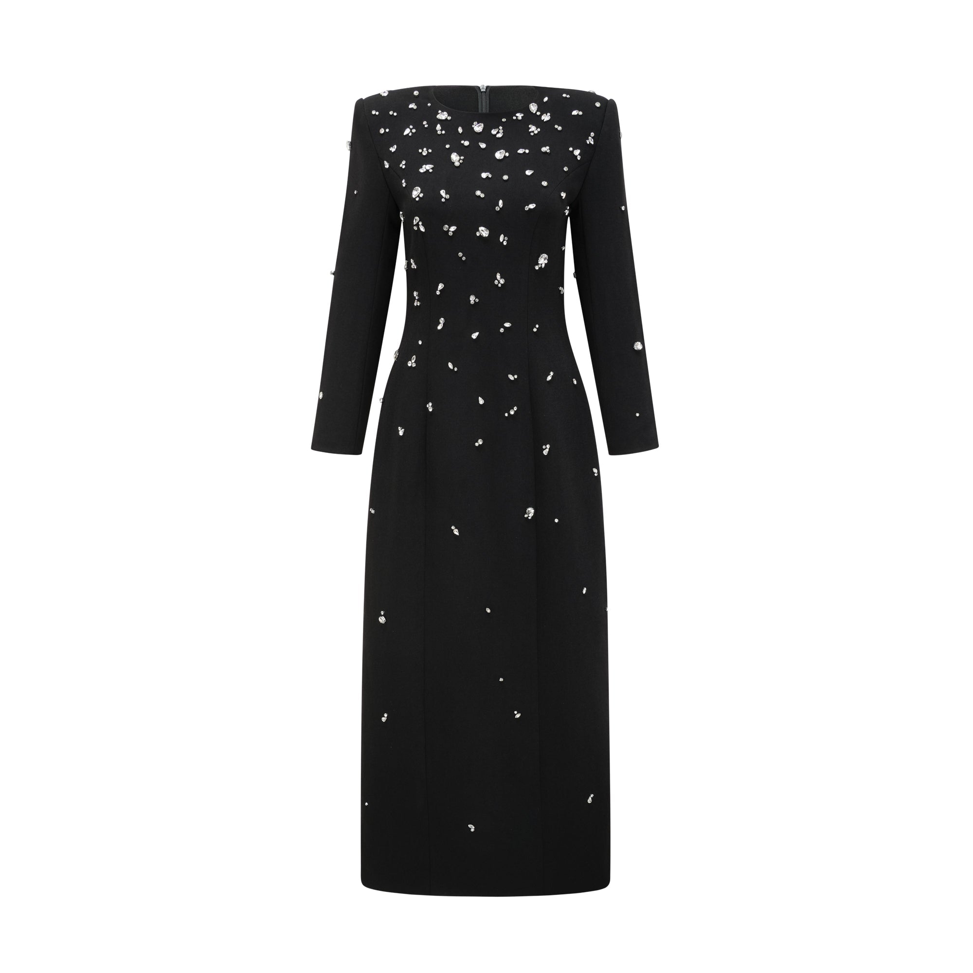 Imelda black crystal-embellished maxi dress (Final Sale)
