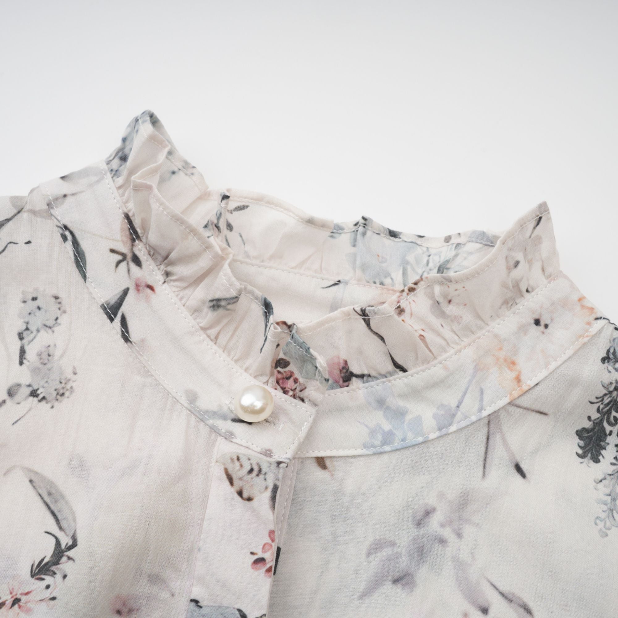 Héloïse White Floral Print Summer Midi Dress (Final Sale-US Only)