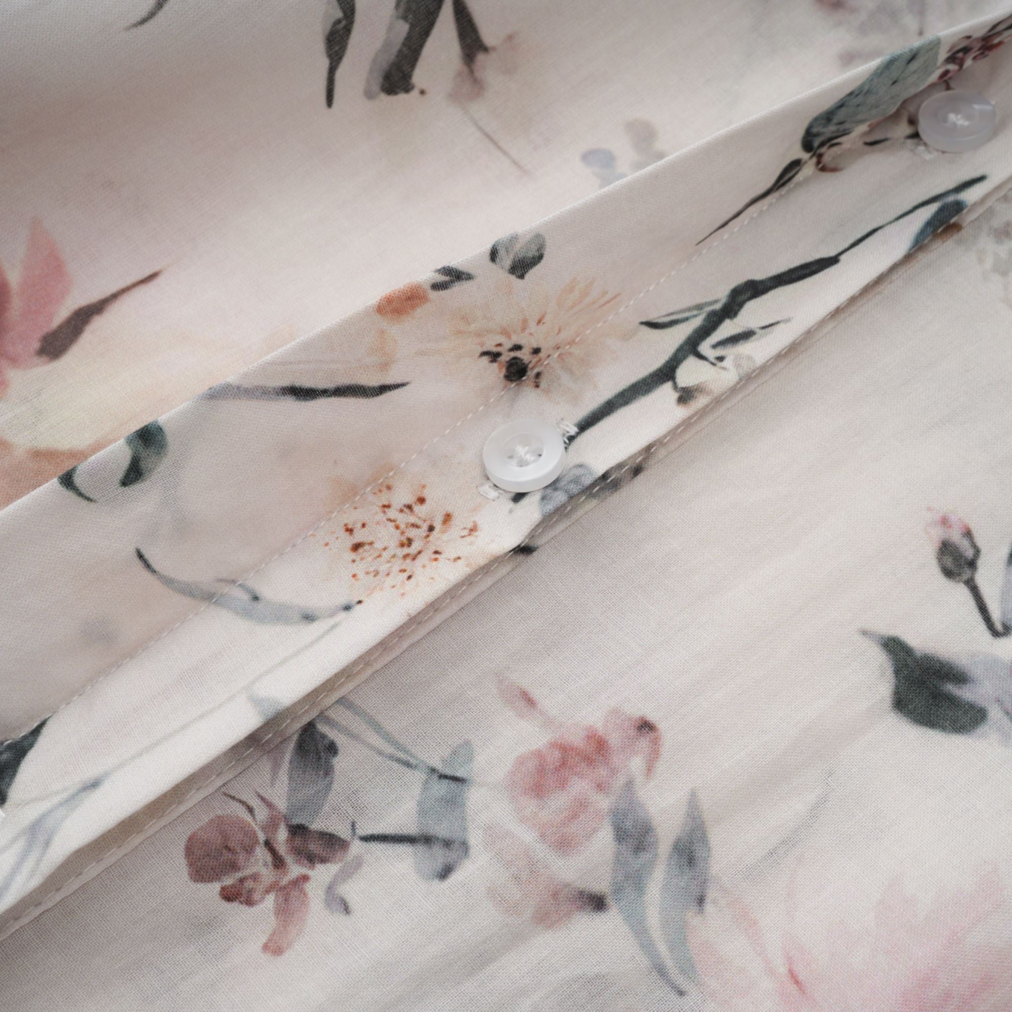 Héloïse White Floral Print Summer Midi Dress (Final Sale-US Only)