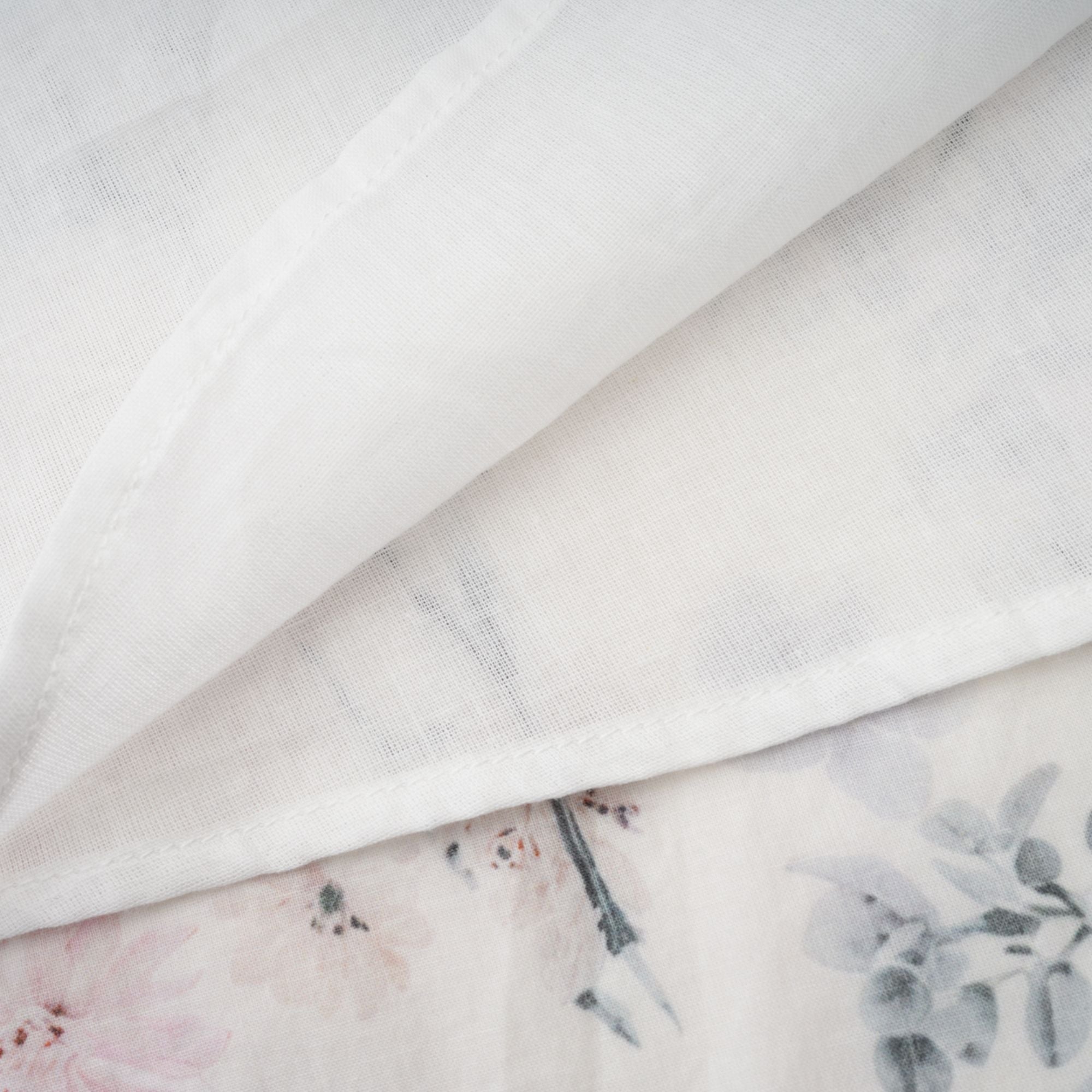 Héloïse White Floral Print Summer Midi Dress (Final Sale-US Only)
