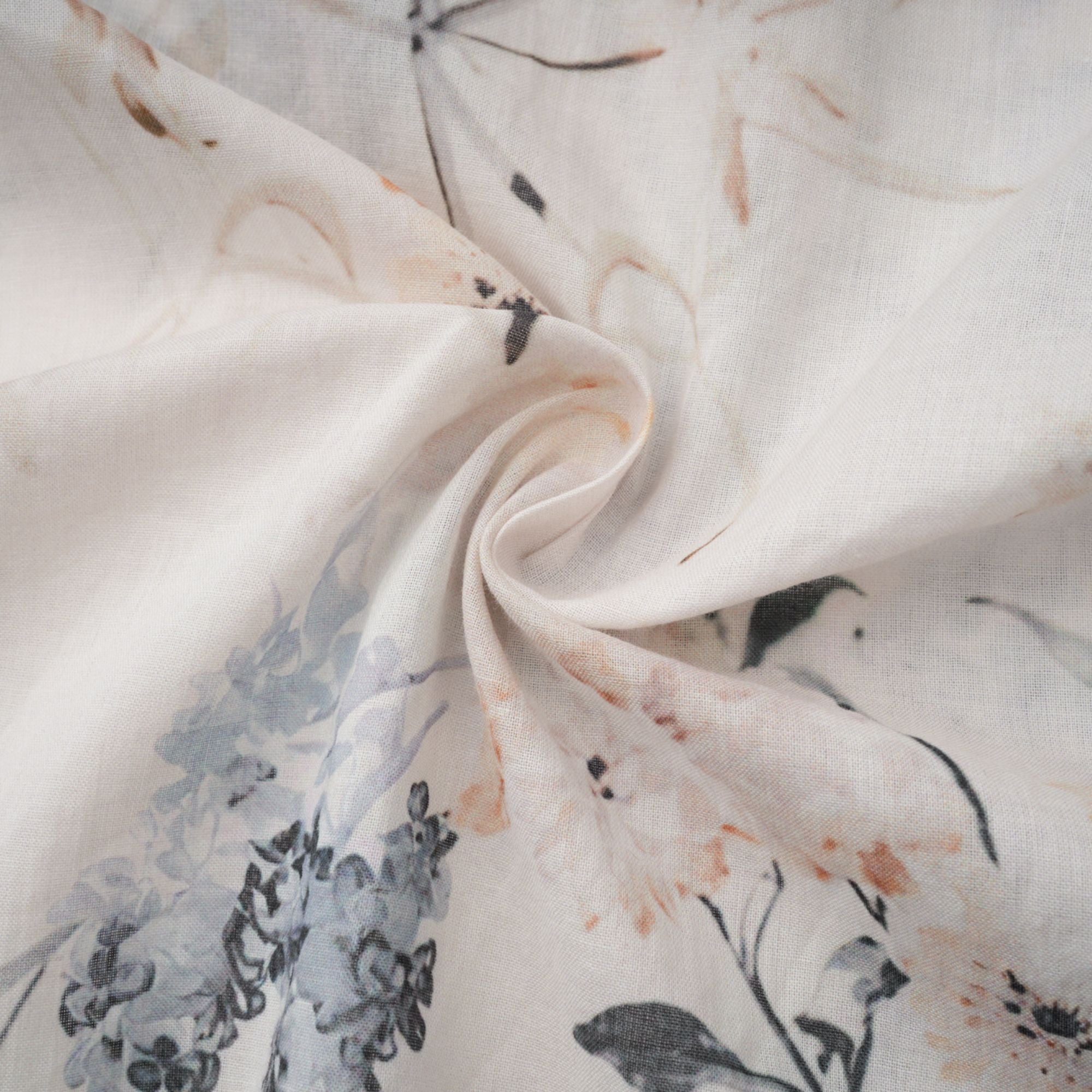 Héloïse White Floral Print Summer Midi Dress (Final Sale-US Only)
