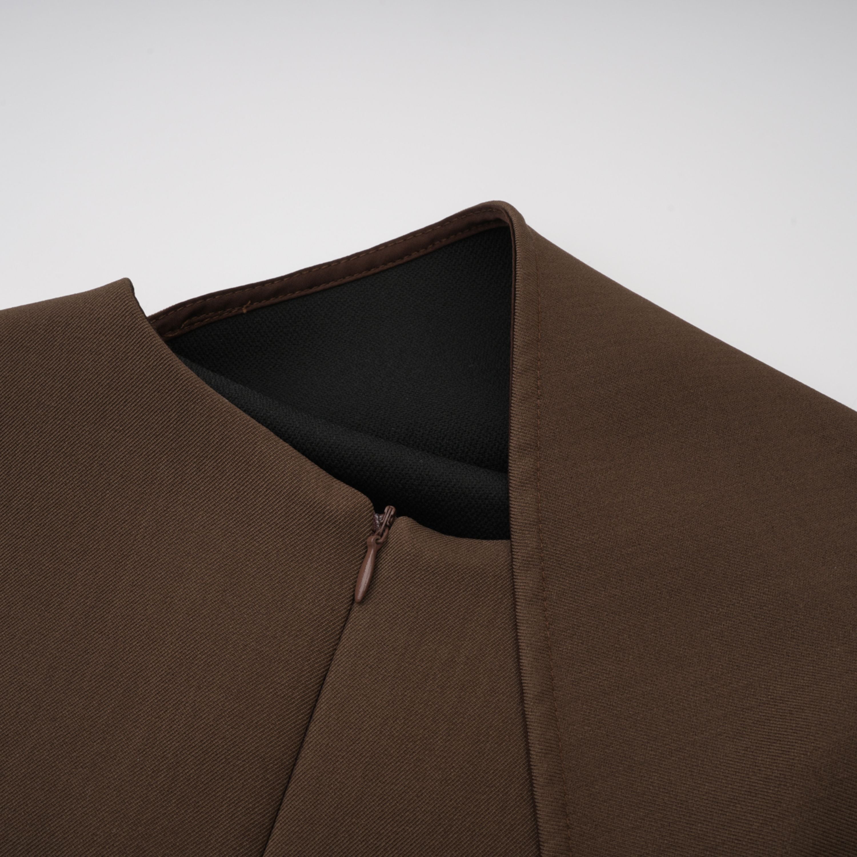 Francesca Brown Asymmetrical Gathered Mini Dress (Final Sale-US Only)