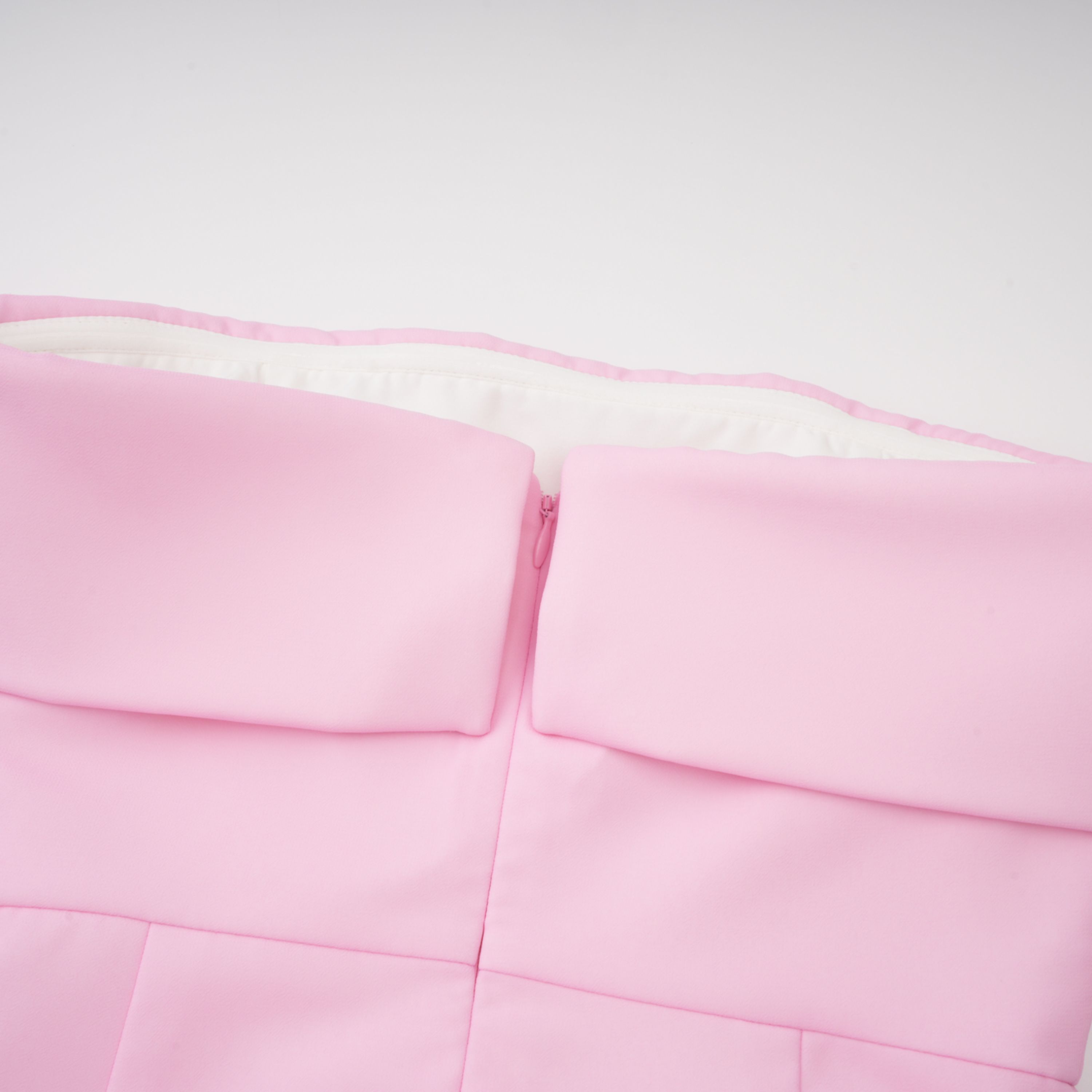 Laetitia Pink Pleated Train Ruched Maxi Dress (Final Sale-US Only)