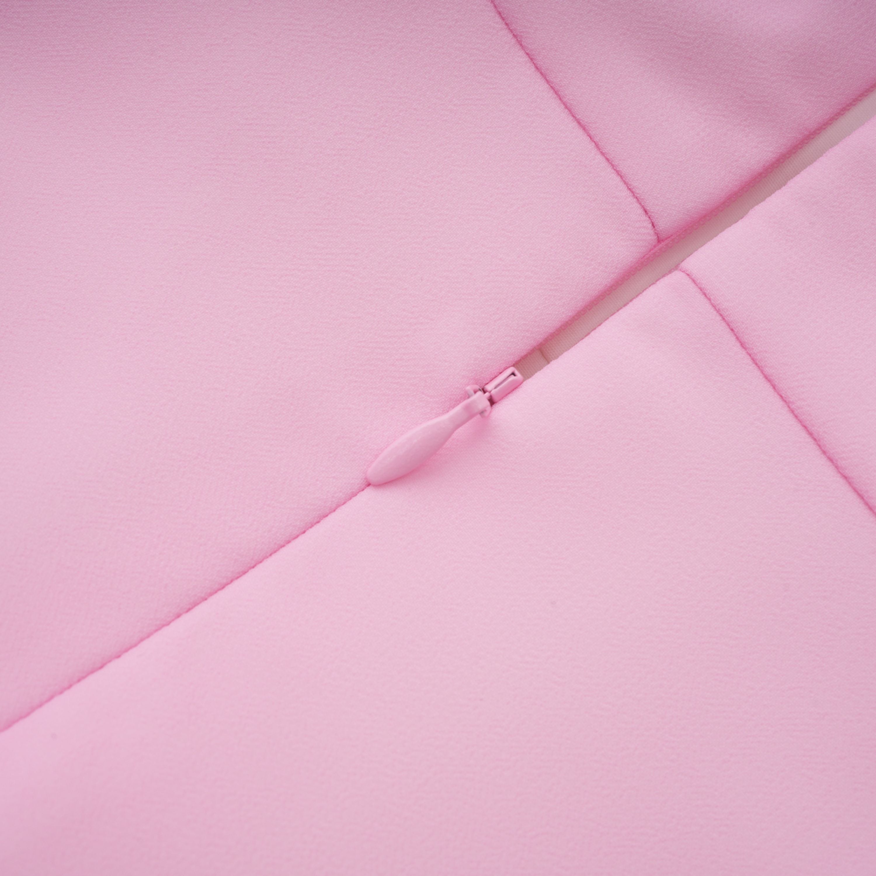 Laetitia Pink Pleated Train Ruched Maxi Dress (Final Sale-US Only)