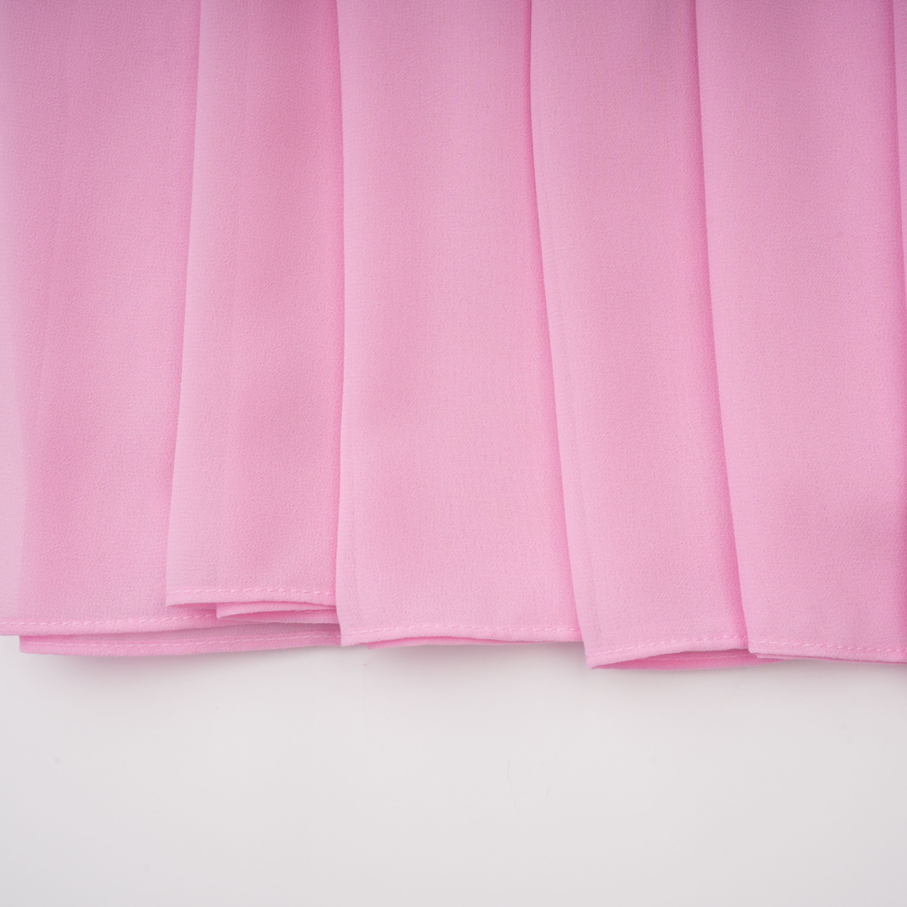 Laetitia Pink Pleated Train Ruched Maxi Dress (Final Sale-US Only)