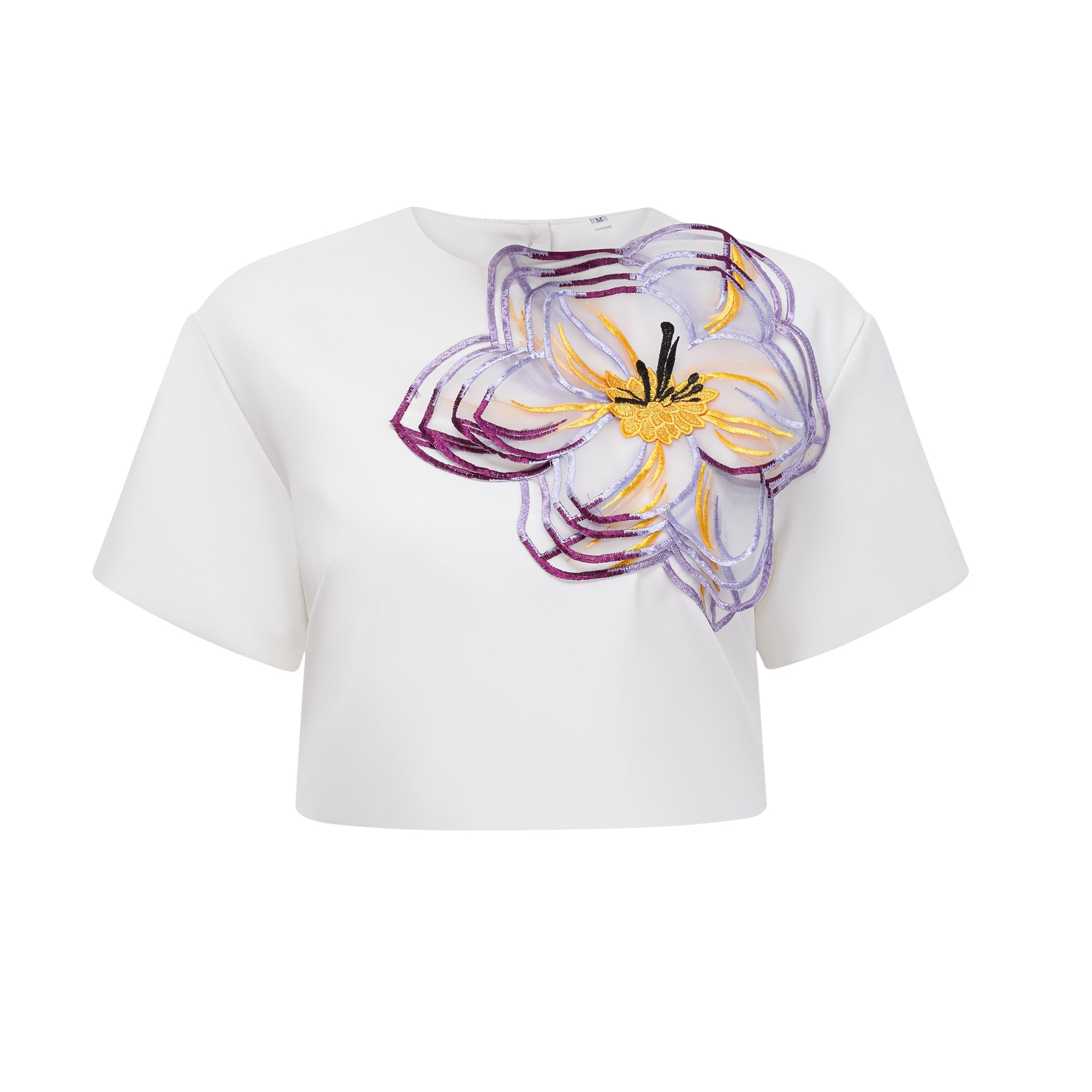 Irène White Sequin Floral Embroidered Matching Set (Final Sale-US Only)