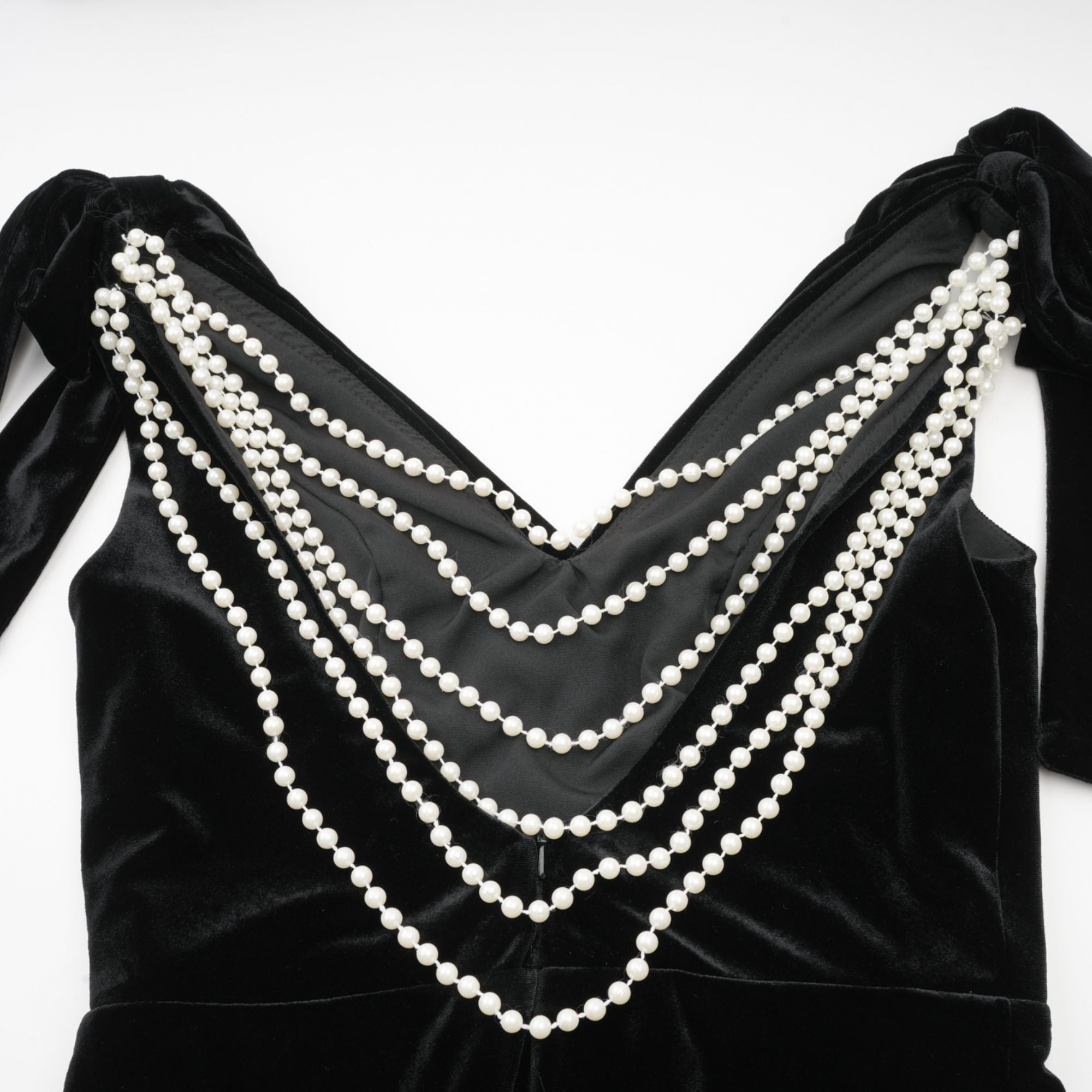Audrey embellished velvet open-back maxi dress (Final Sale)