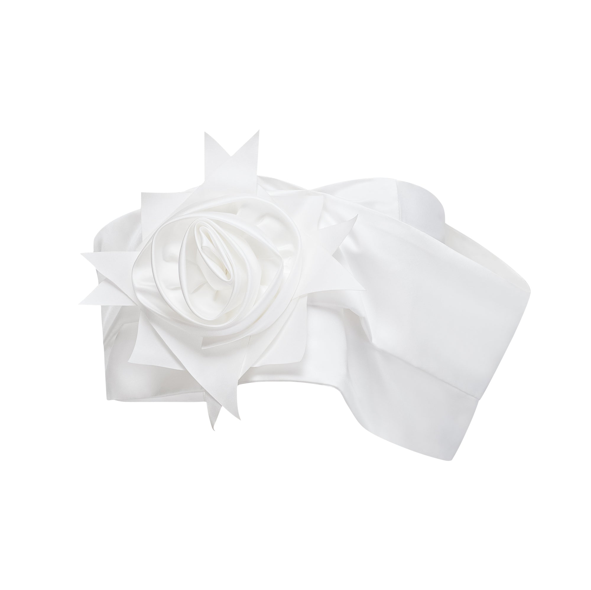 Ensemble coordonné Honorine : haut et jupe plissés à motifs floraux blancs (Vente définitive - États-Unis uniquement)