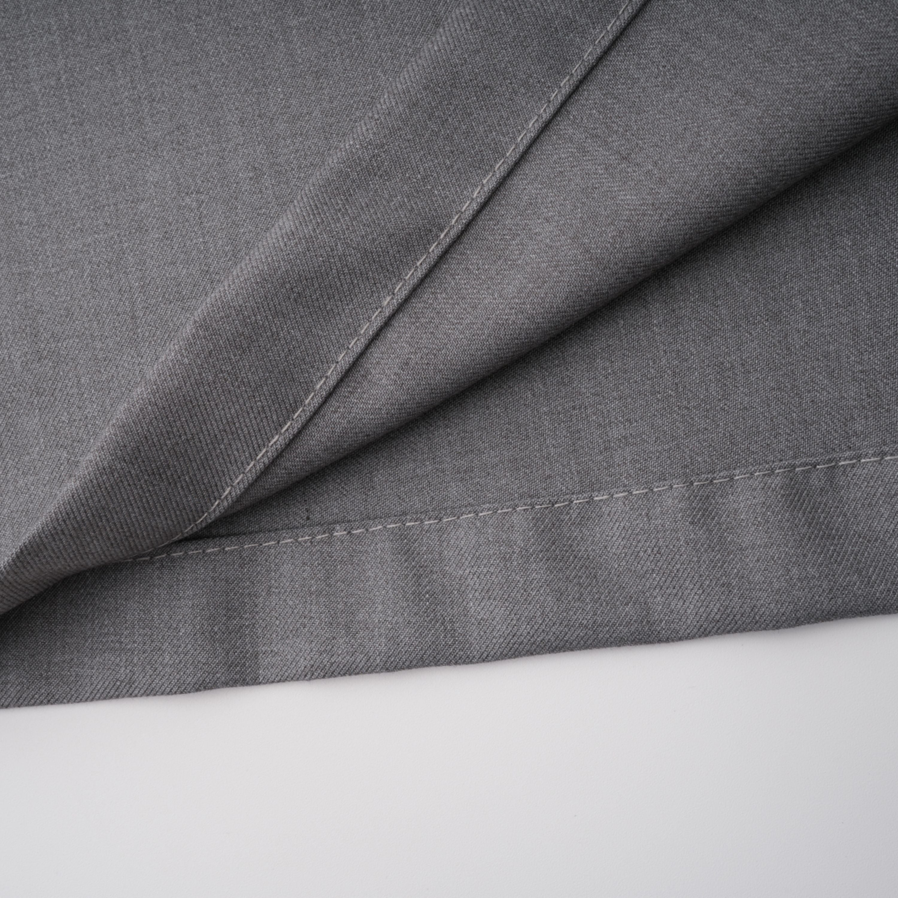 Cynthia Grey Asymmetrical Draped Shirt & Trousers Set