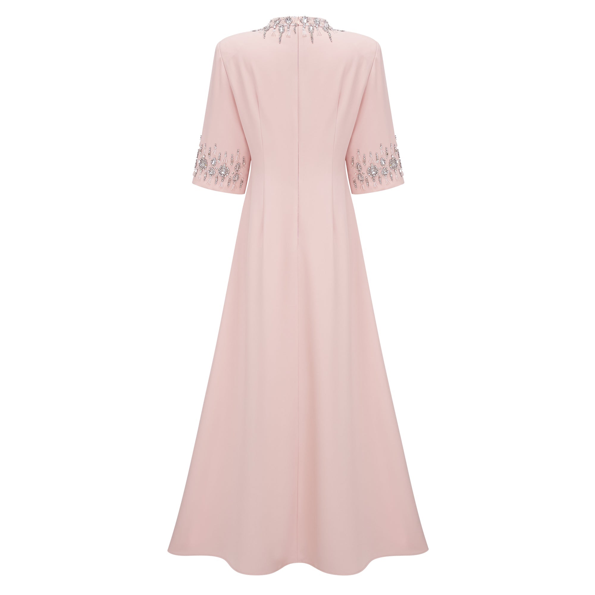Pink Embellished Maxi Dress