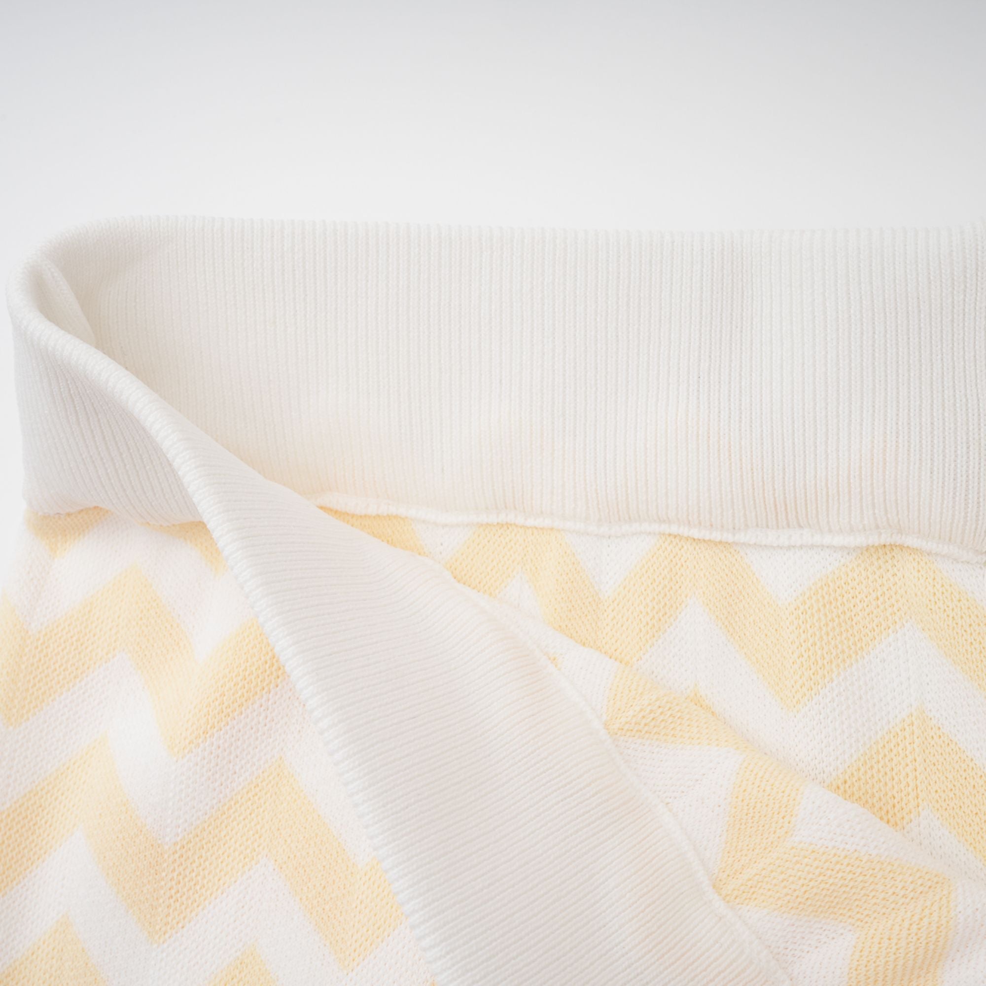Isabelle Yellow Zigzag Knit Matching Set (Final Sale-US Only)