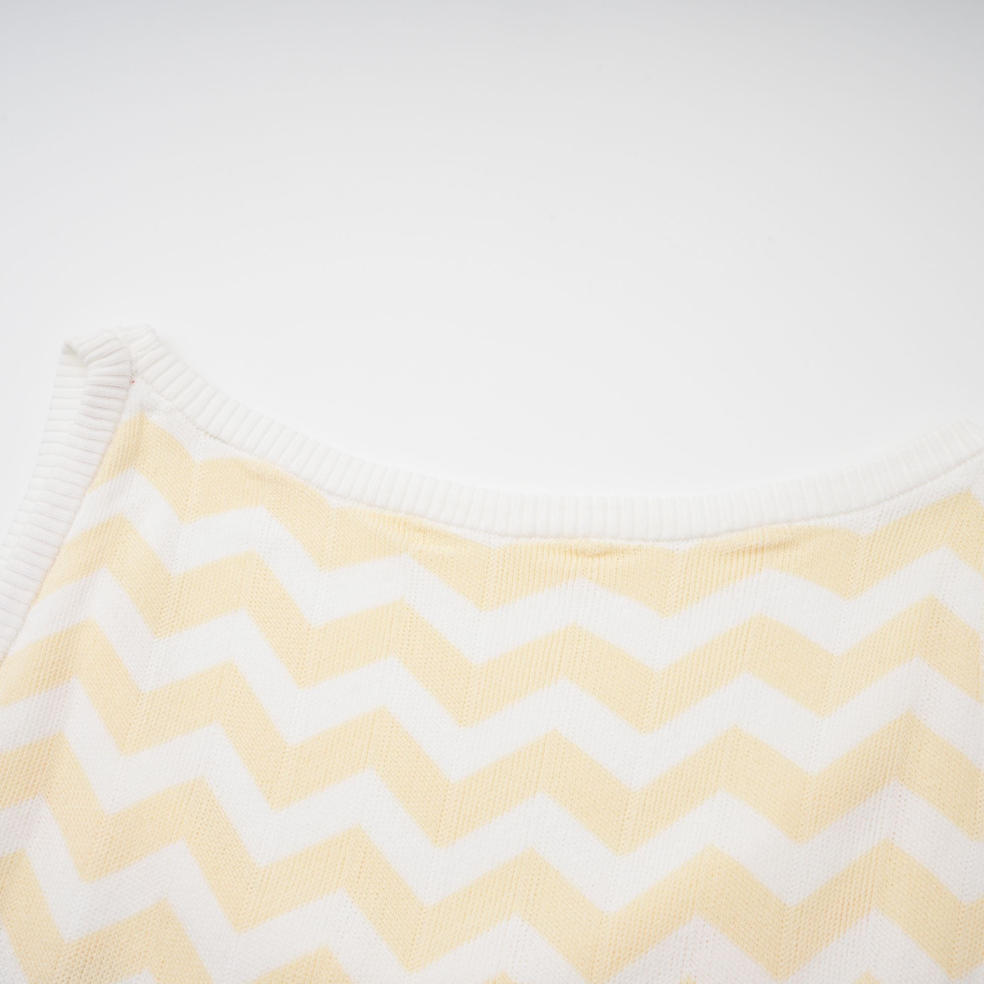 Isabelle Yellow Zigzag Knit Matching Set (Final Sale-US Only)