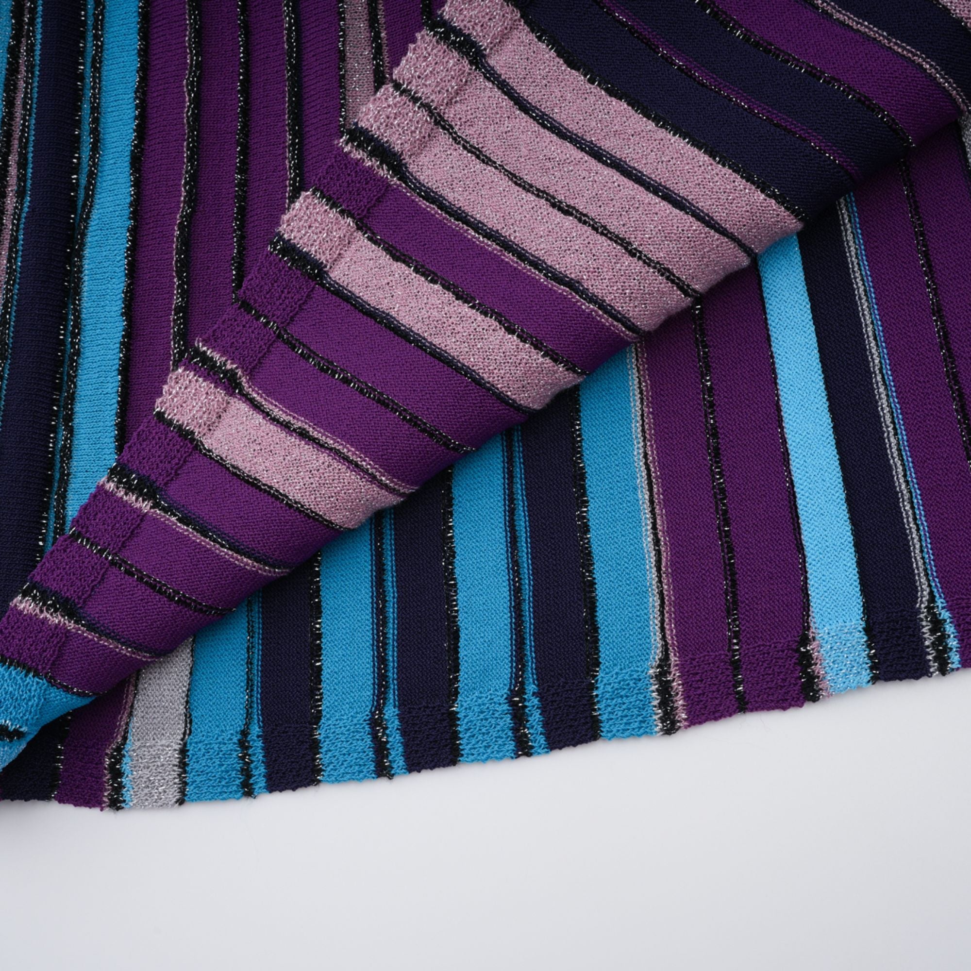 Bruyère Purple Sequin Striped Knit Maxi Dress (Final Sale-US Only)