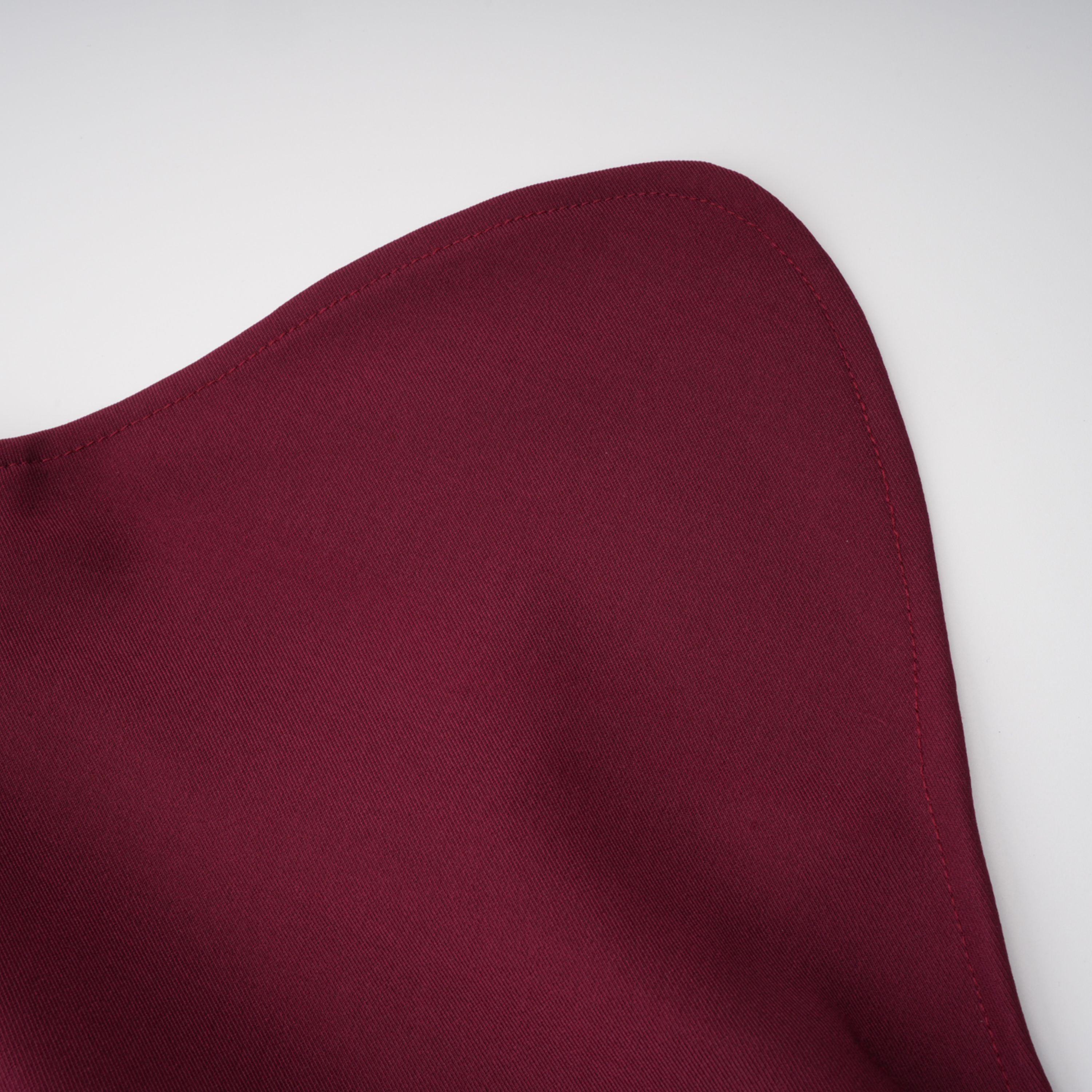 Robe longue asymétrique type cape « Wren Burgundy » (Vente définitive – États-Unis uniquement)