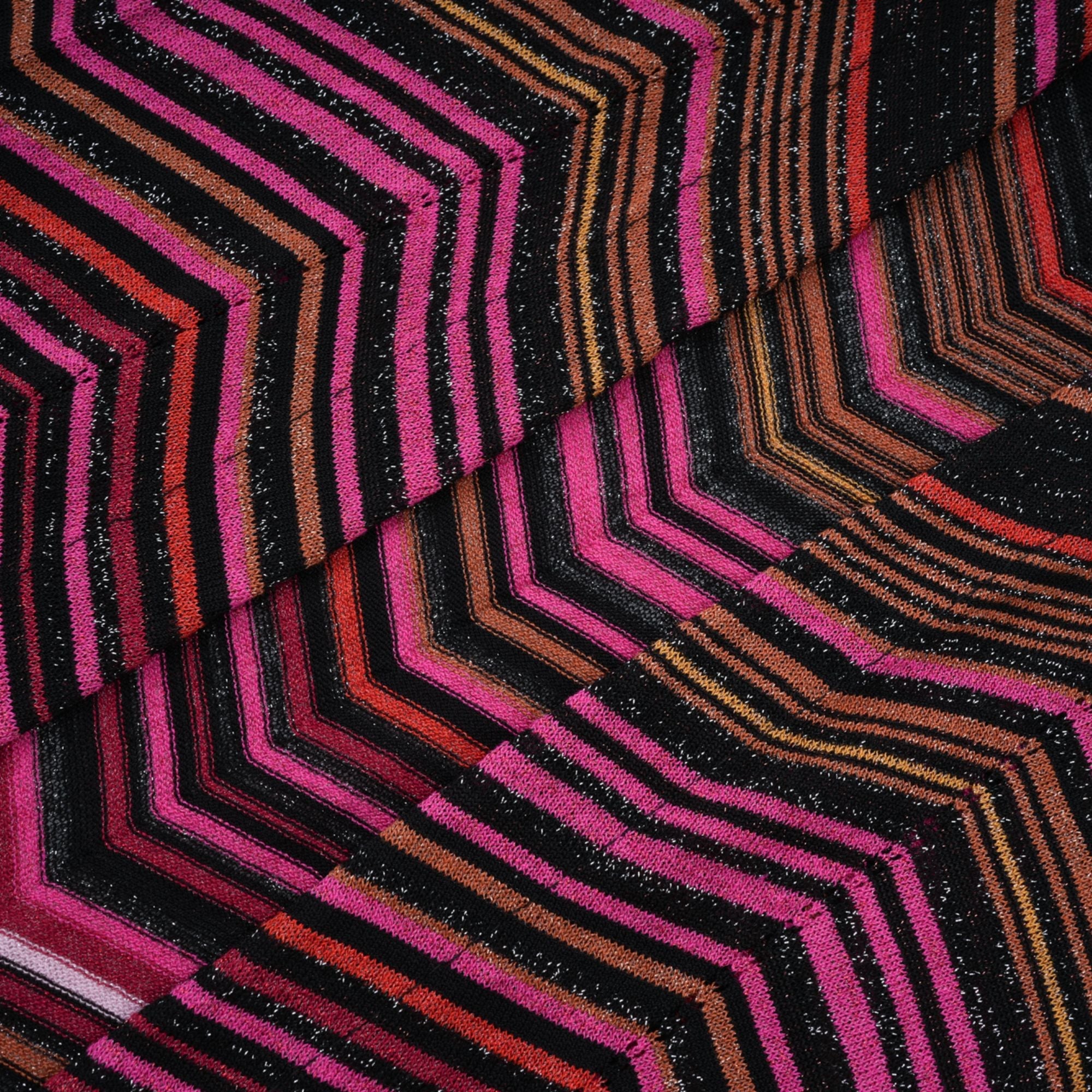 Cardigan long en maille rayée rouge Chloé