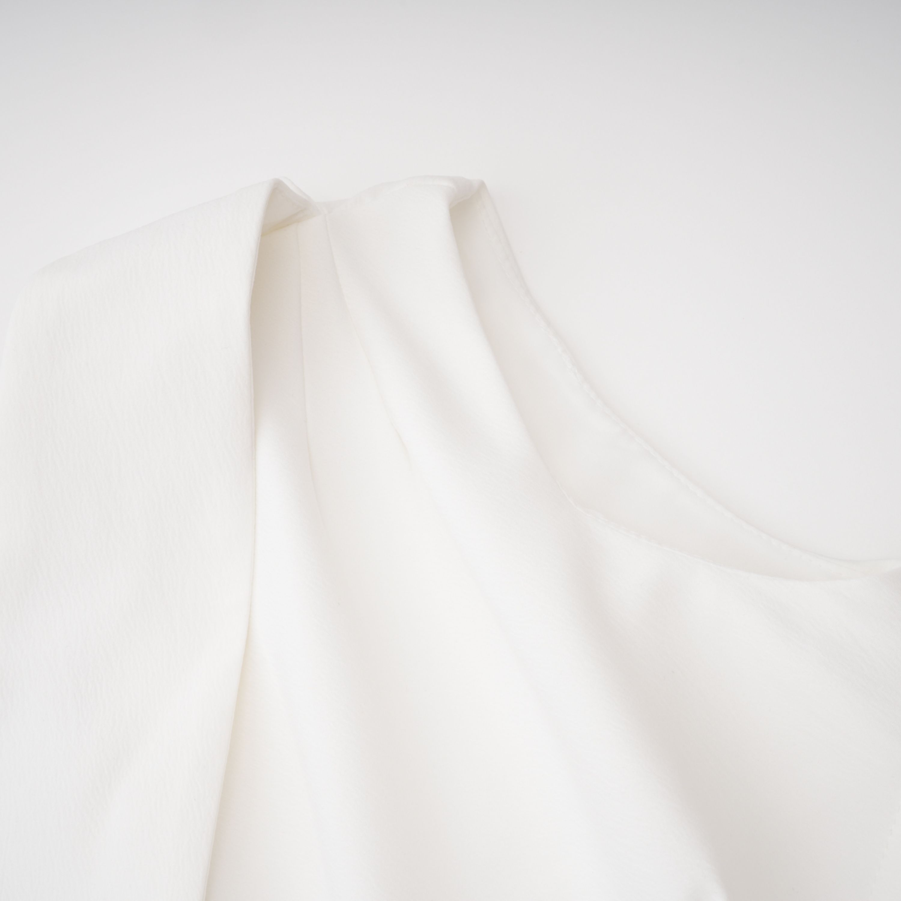 Blossom White One Shoulder Ruched Midi Dress (Final Sale-US Only)