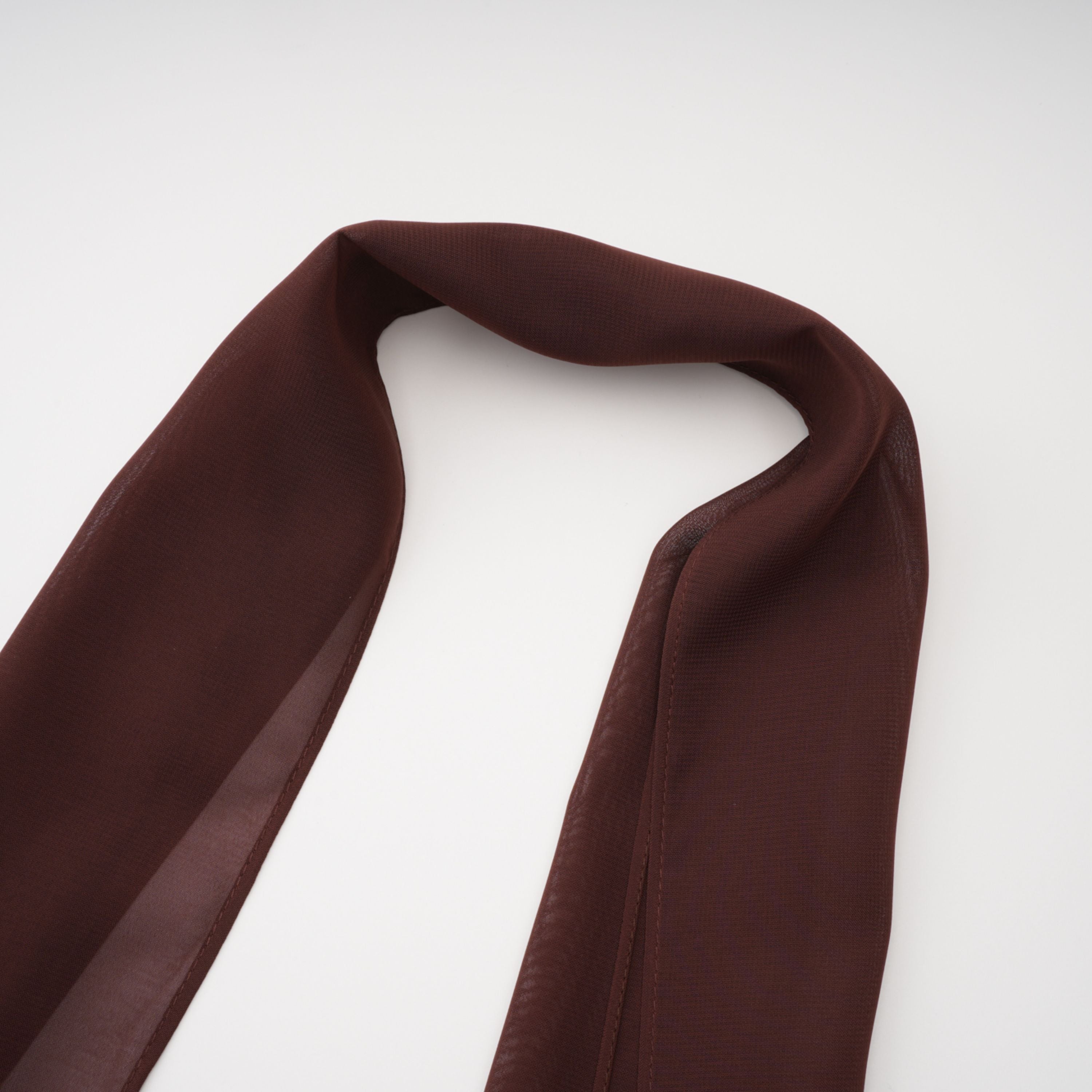 Inmaculada Brown Ruched Satin Maxi Dress (Without Gloves) (Final Sale-US Only)