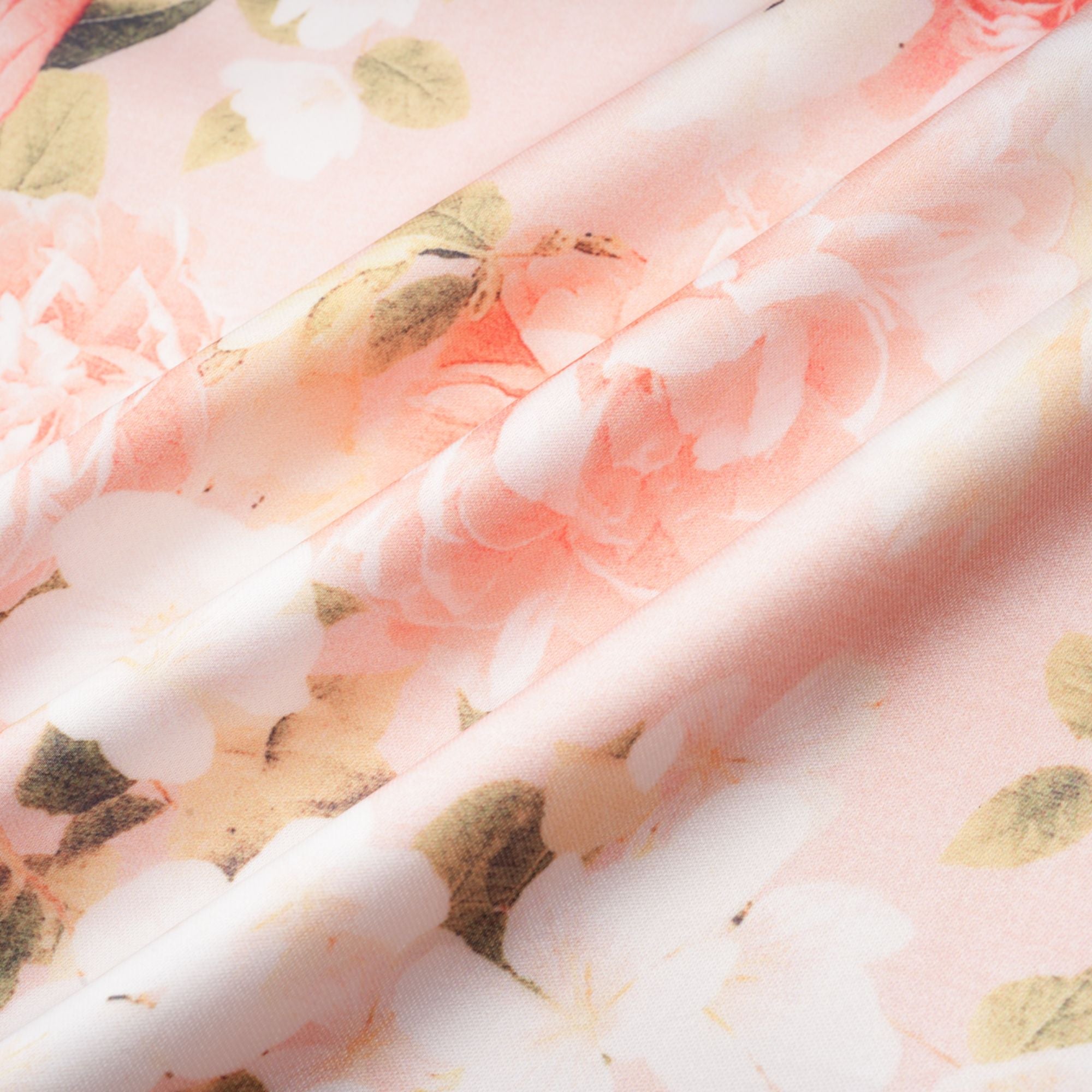 Robe longue en satin à imprimé floral rose Yvette (Vente définitive - États-Unis uniquement)
