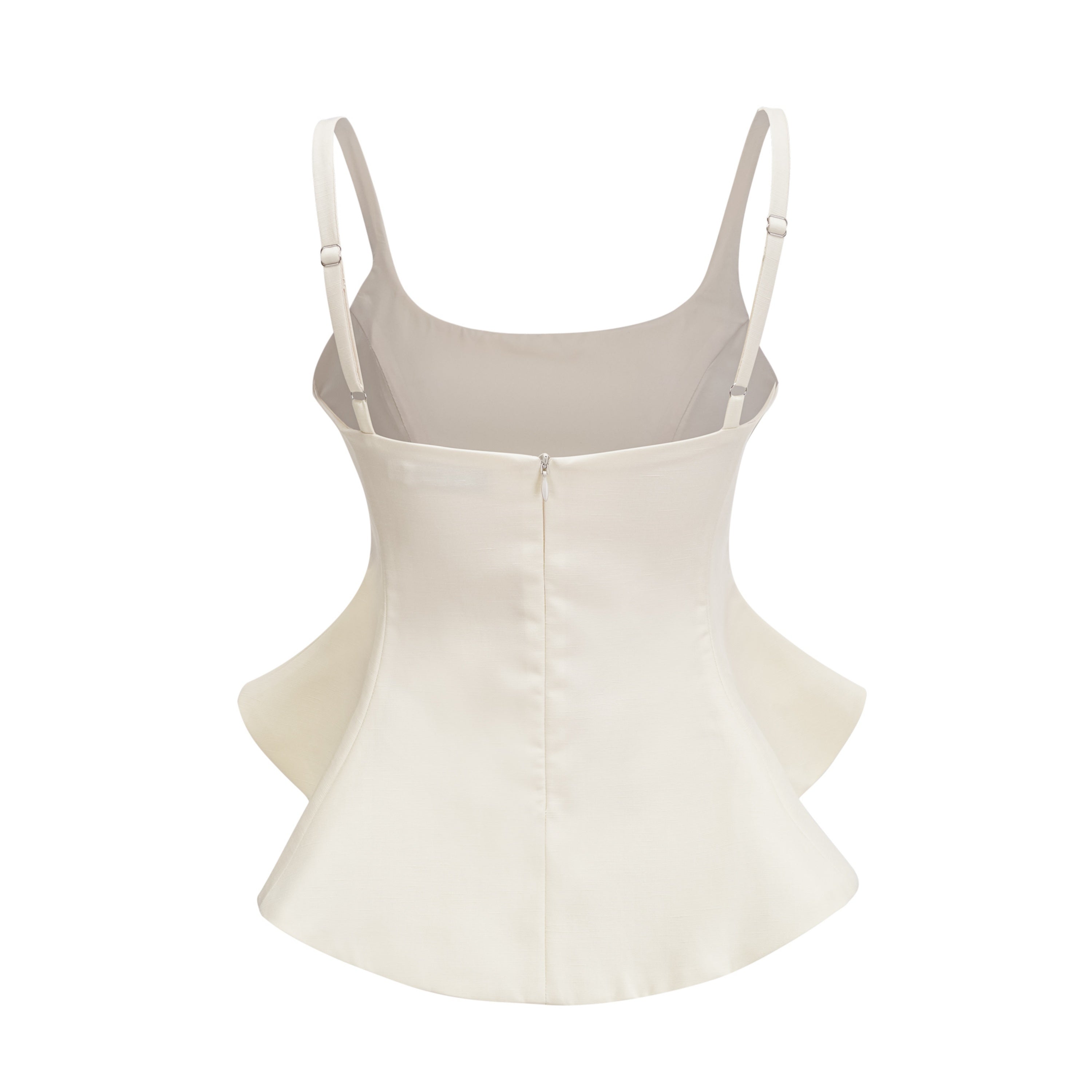 Dolores Cream Round Neck Crop Top & Trousers Set