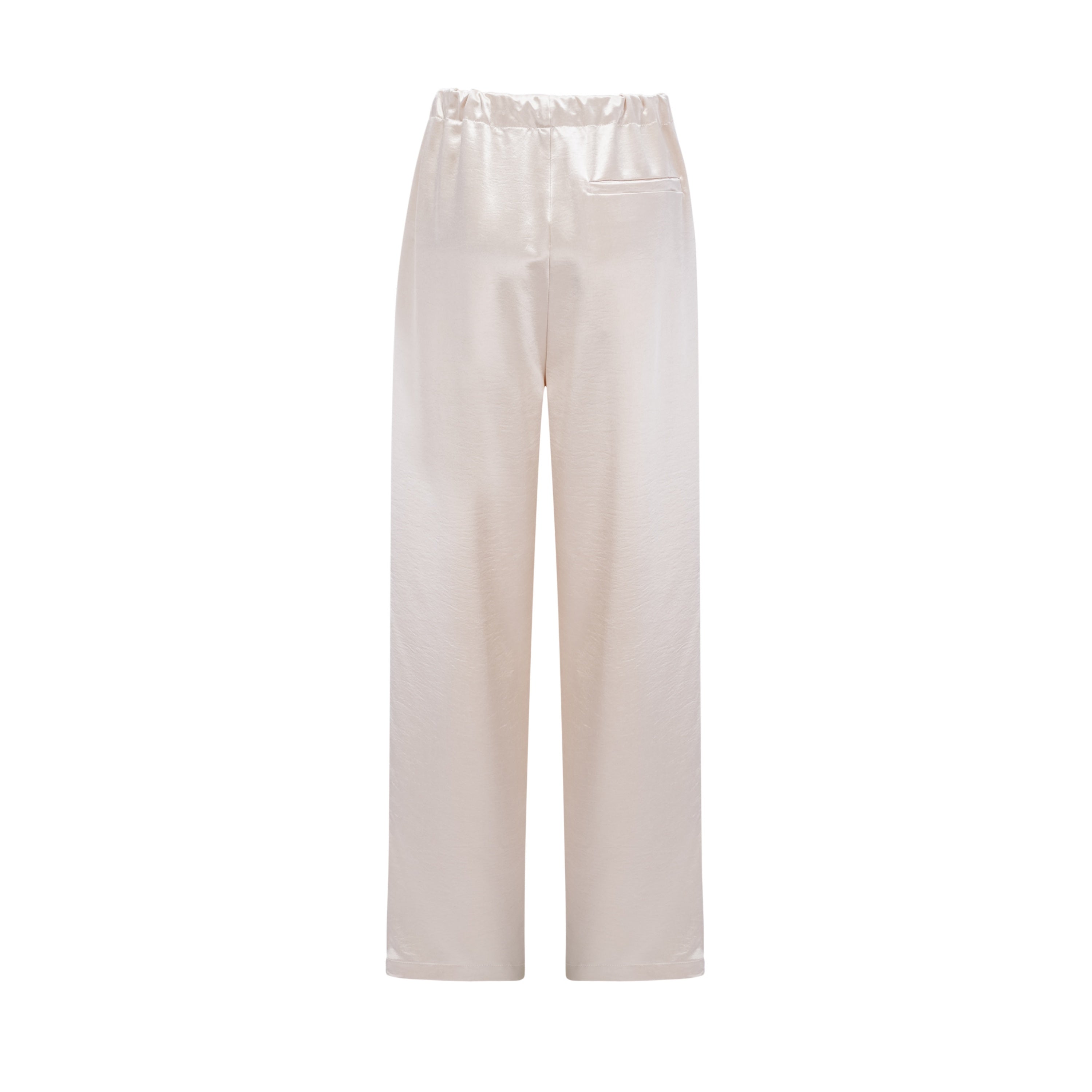 Dolores Cream Round Neck Crop Top & Trousers Set