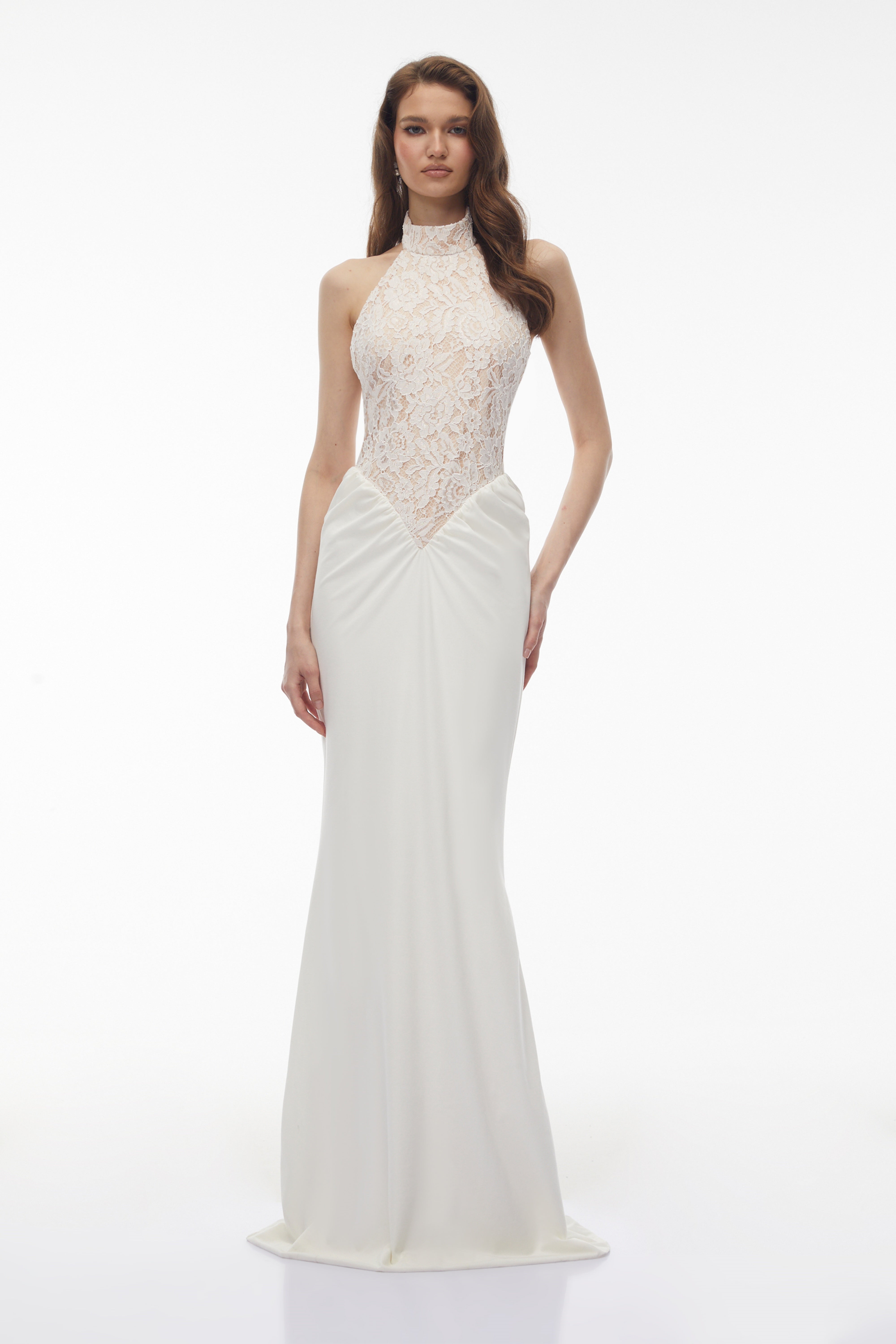 Filomena White Floral Lace Maxi Dress (Final Sale-US Only)