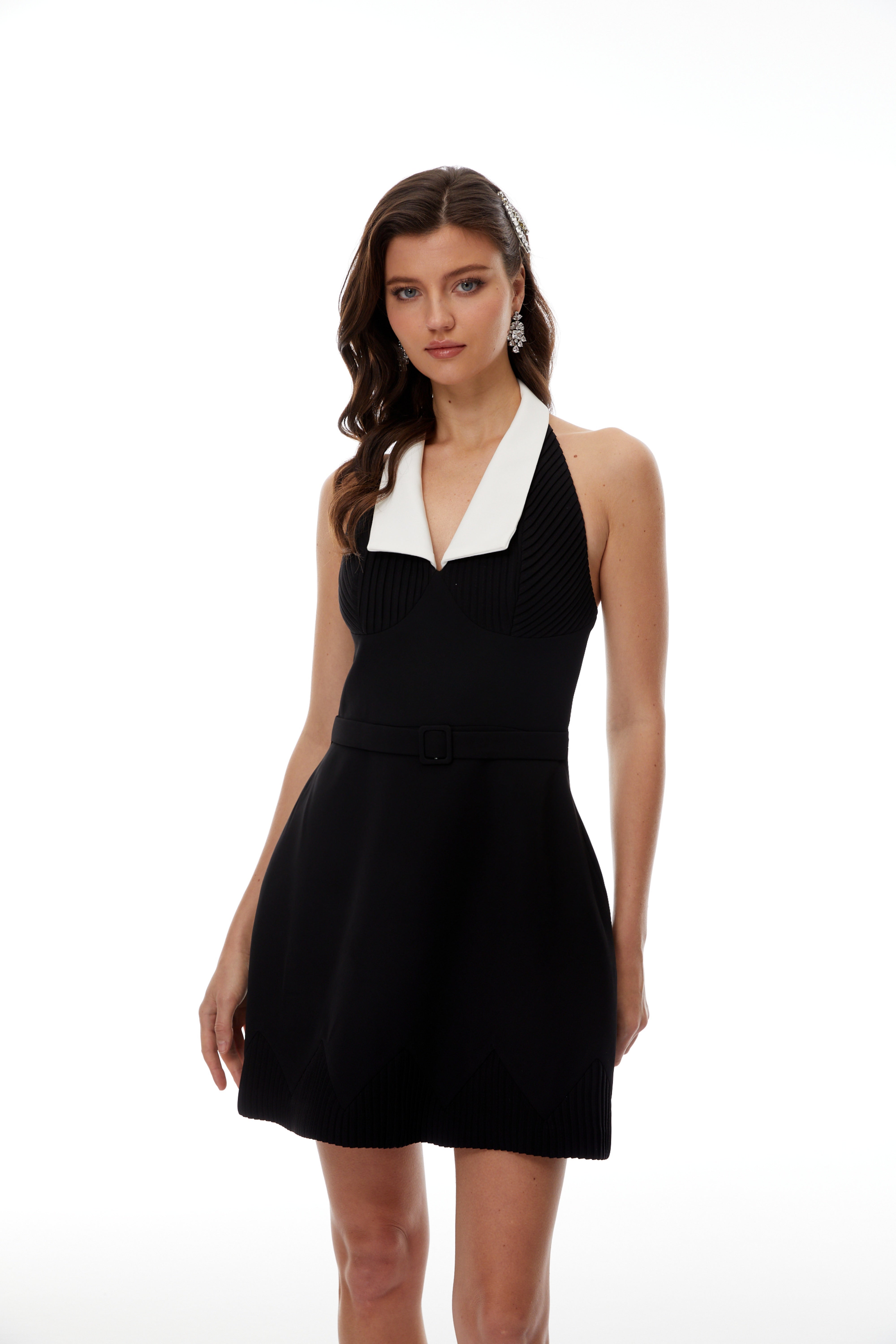 Mini-robe « Color Block » Hazel Black (Vente définitive)