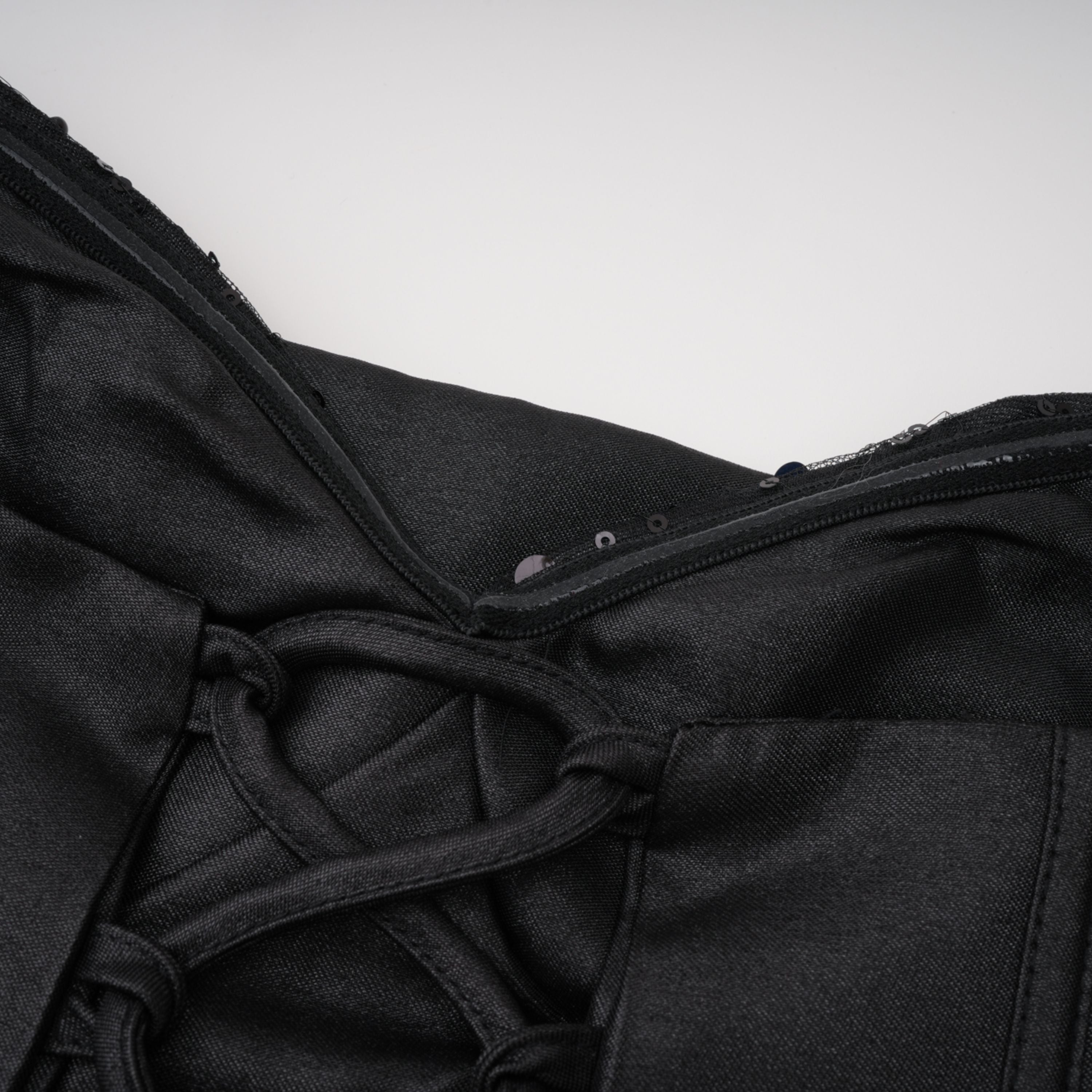 Black Corset Bodice Maxi Gown