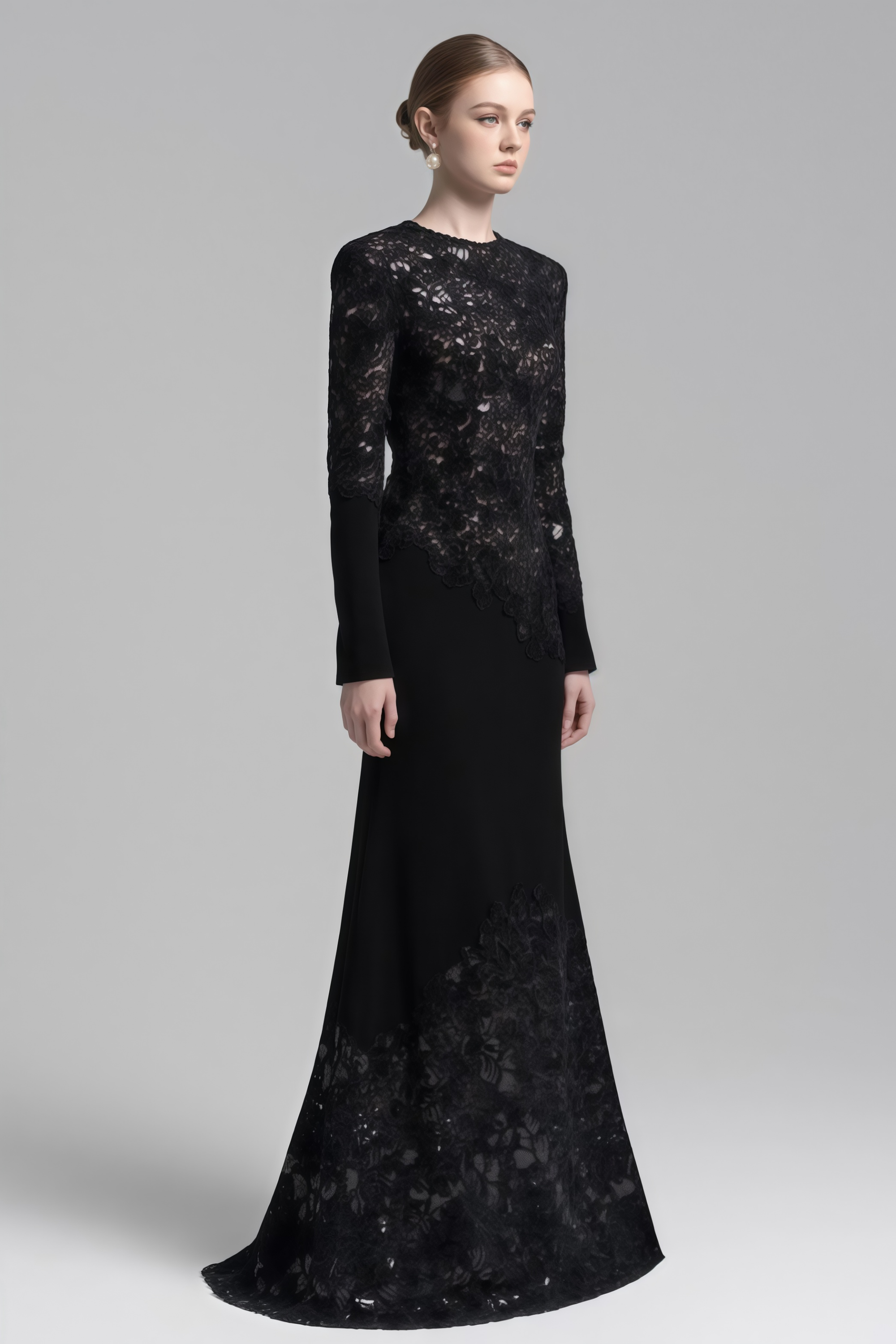 Mathilde Black Embroidered Maxi Dress (Final Sale)