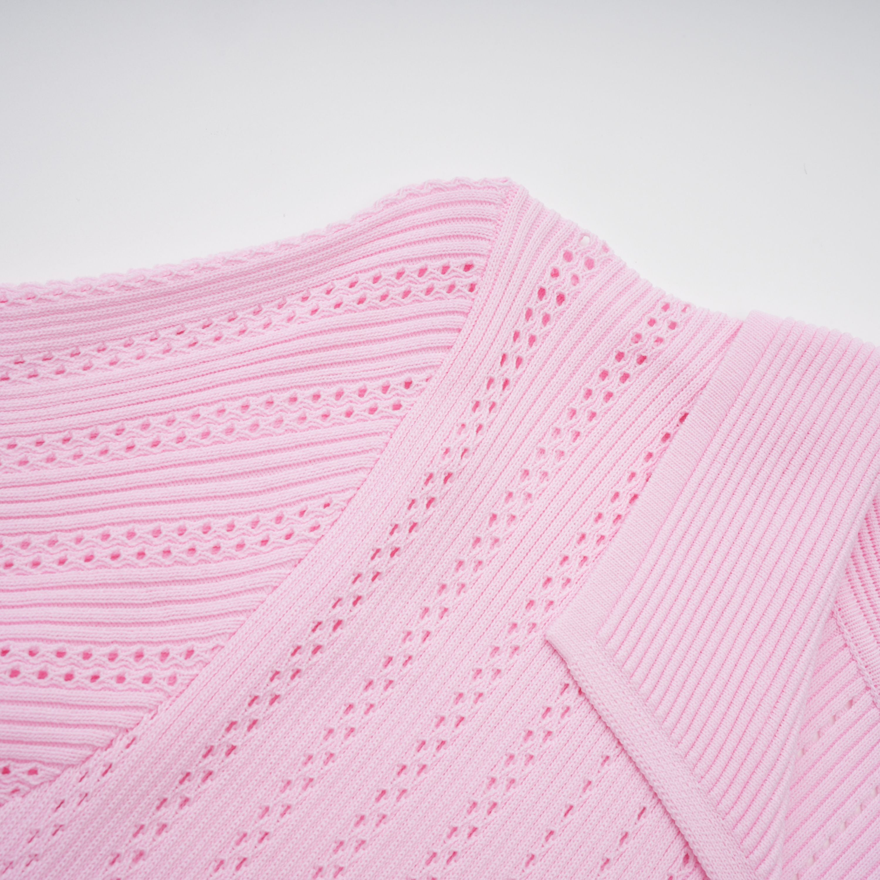 Jocasta Pink Stretch Lace Knit Midi Dress (Final Sale-US Only)