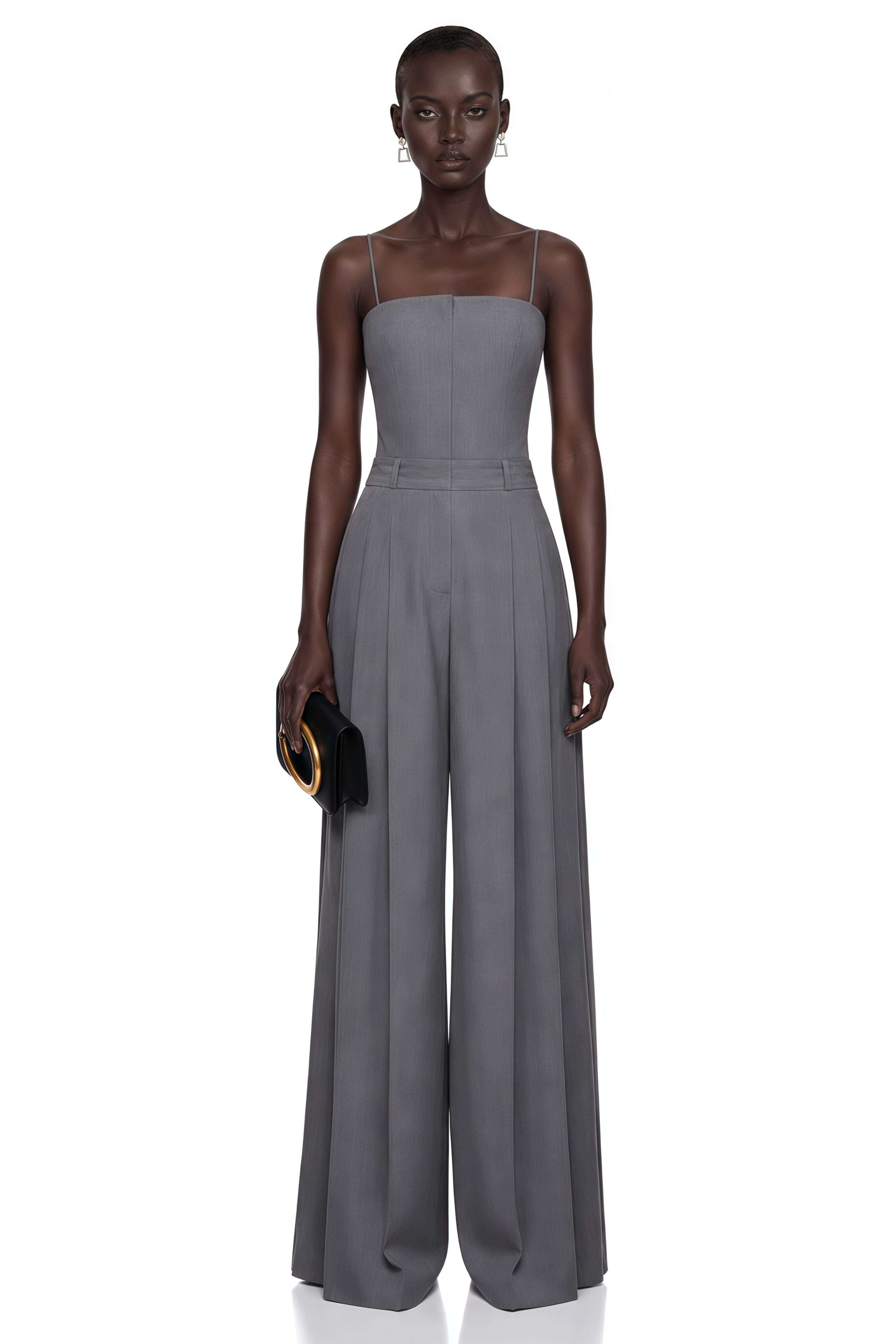 Manaia Grey Wide-Leg Jumpsuit (Final Sale-US Only)