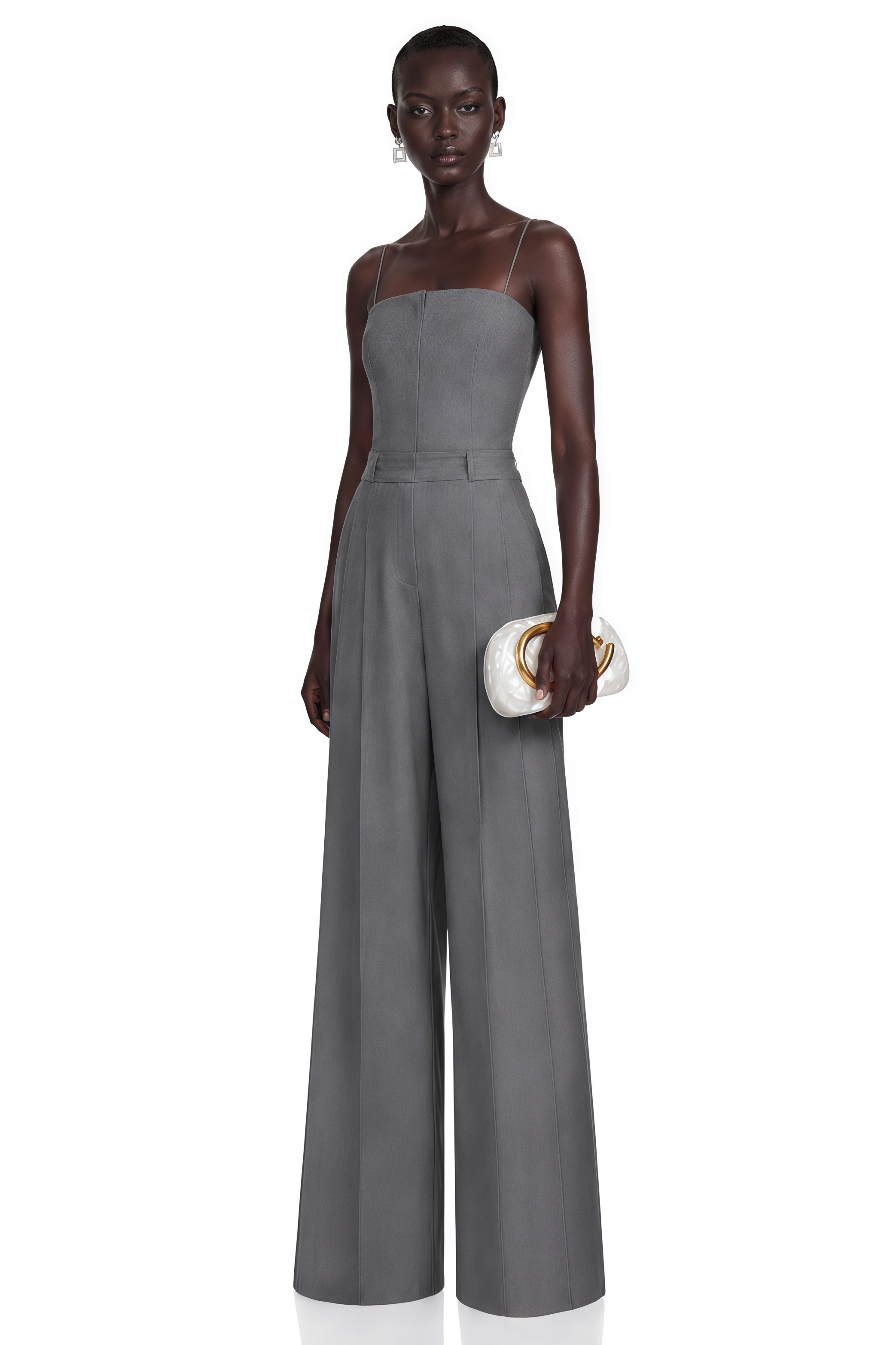 Manaia Grey Wide-Leg Jumpsuit (Final Sale-US Only)
