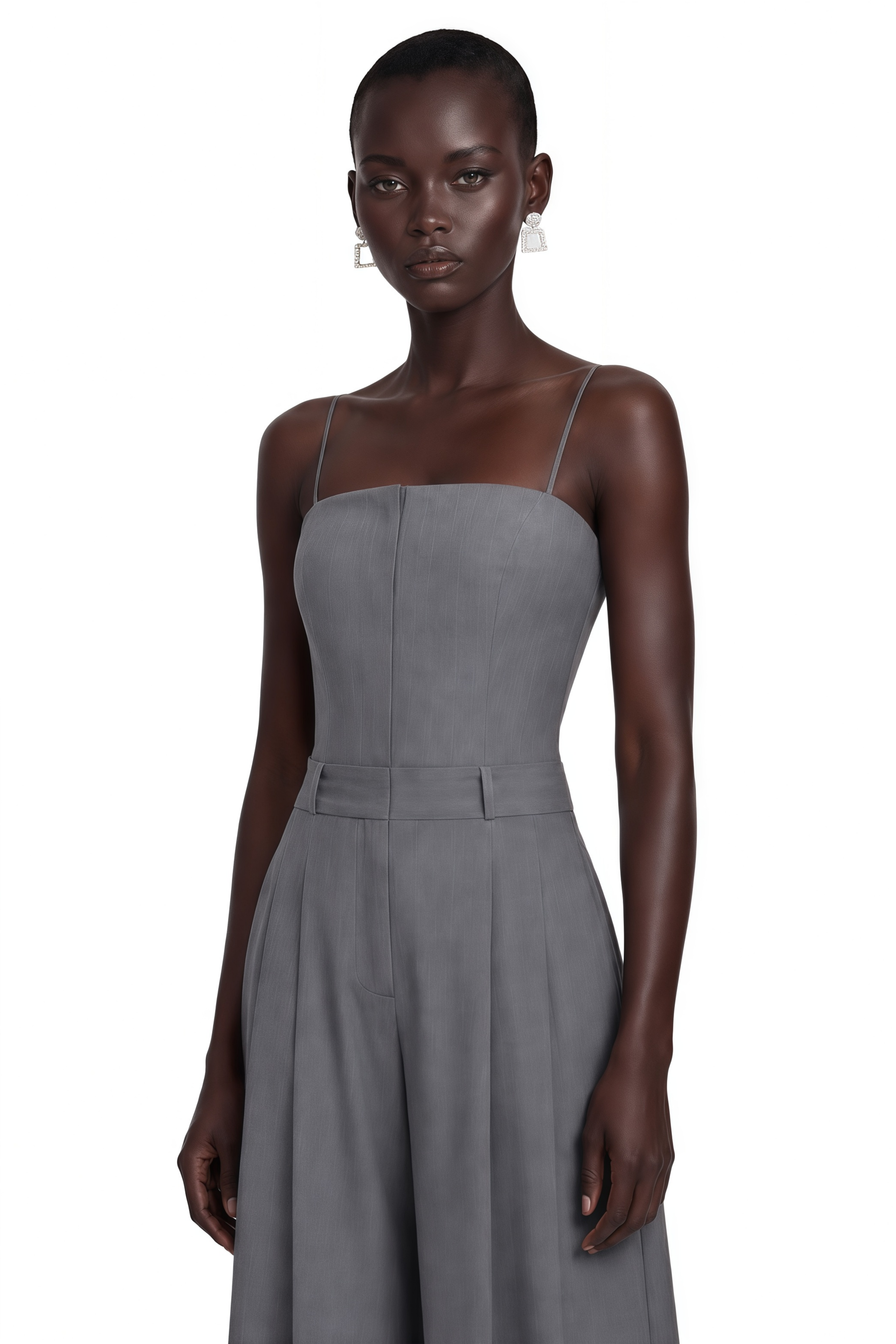 Manaia Grey Wide-Leg Jumpsuit (Final Sale-US Only)