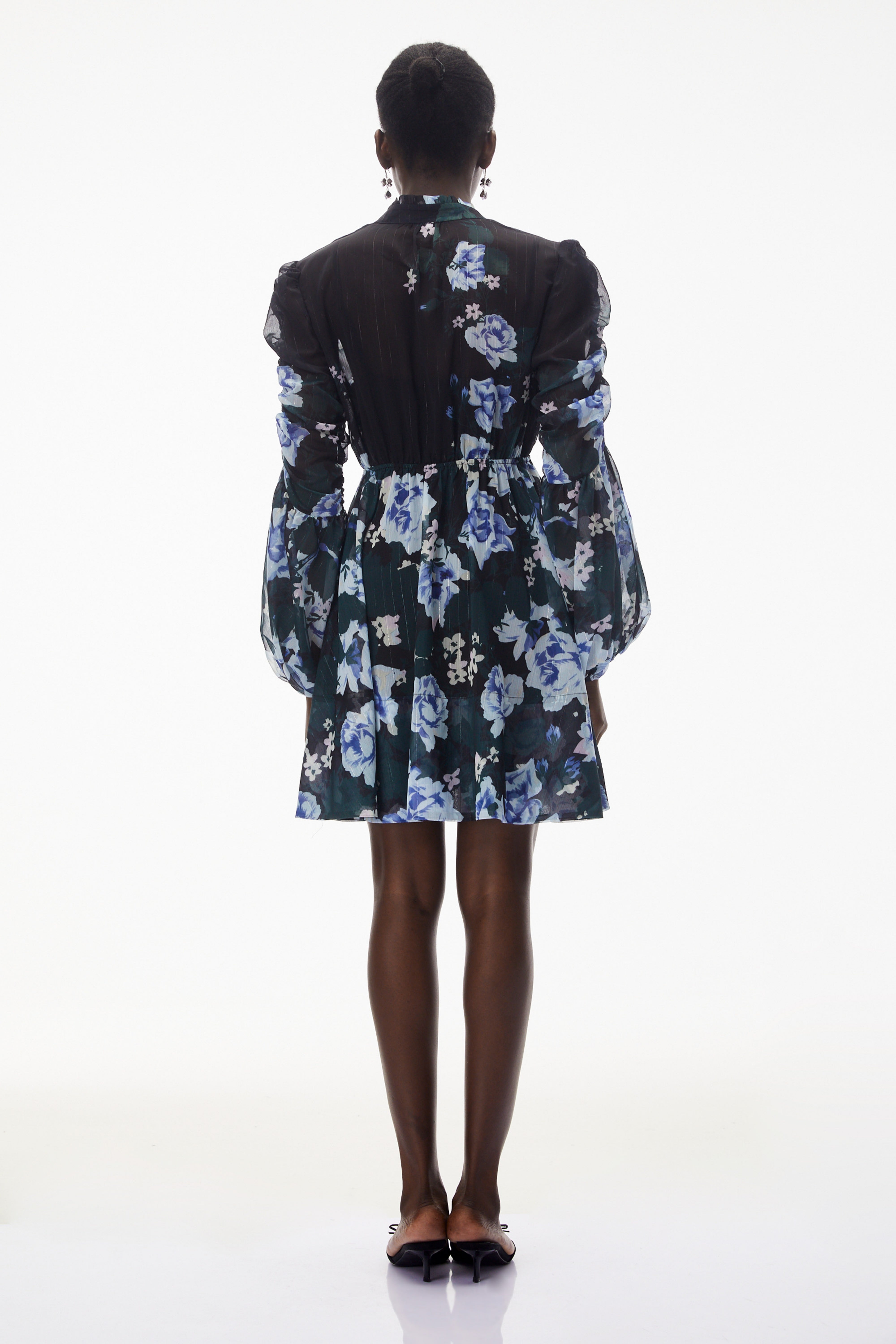 Martha Black Floral Print Mini Dress (Final Sale-US Only)