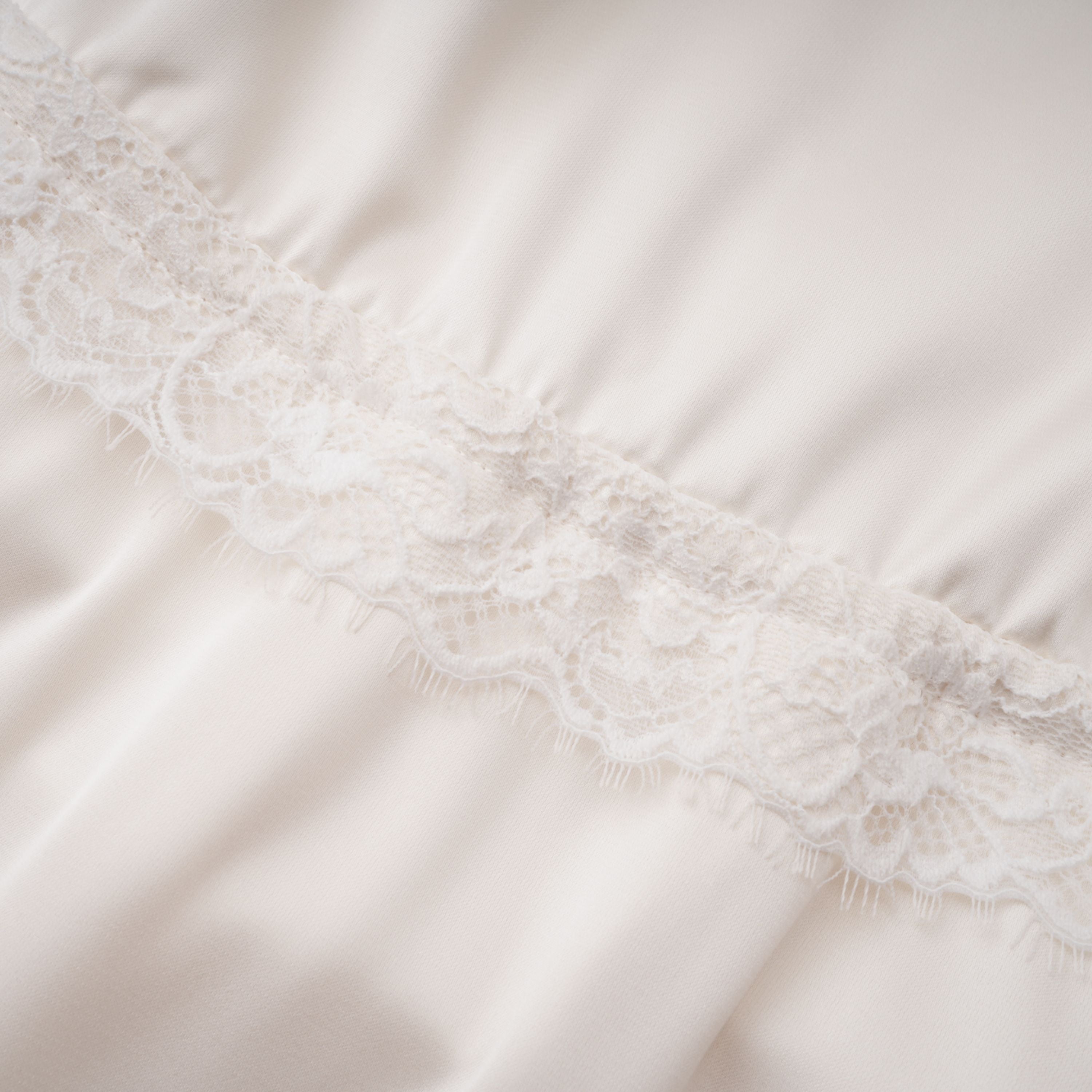Ngawai Champagne Sweetheart Mini Dress with Lace Trim (Final Sale-US Only)