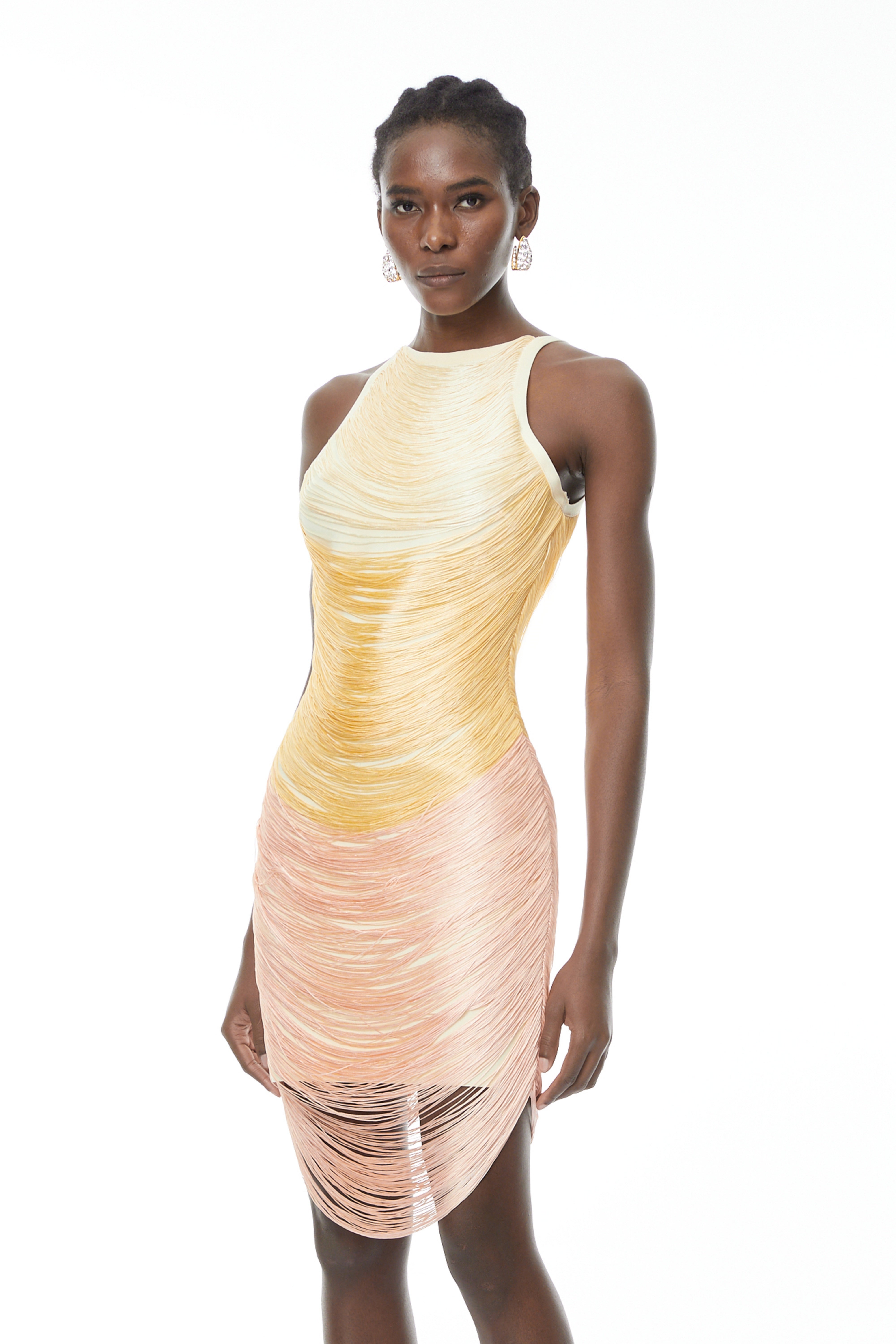 Ondine Yellow Ombre Mini Dress (Final Sale-US Only)
