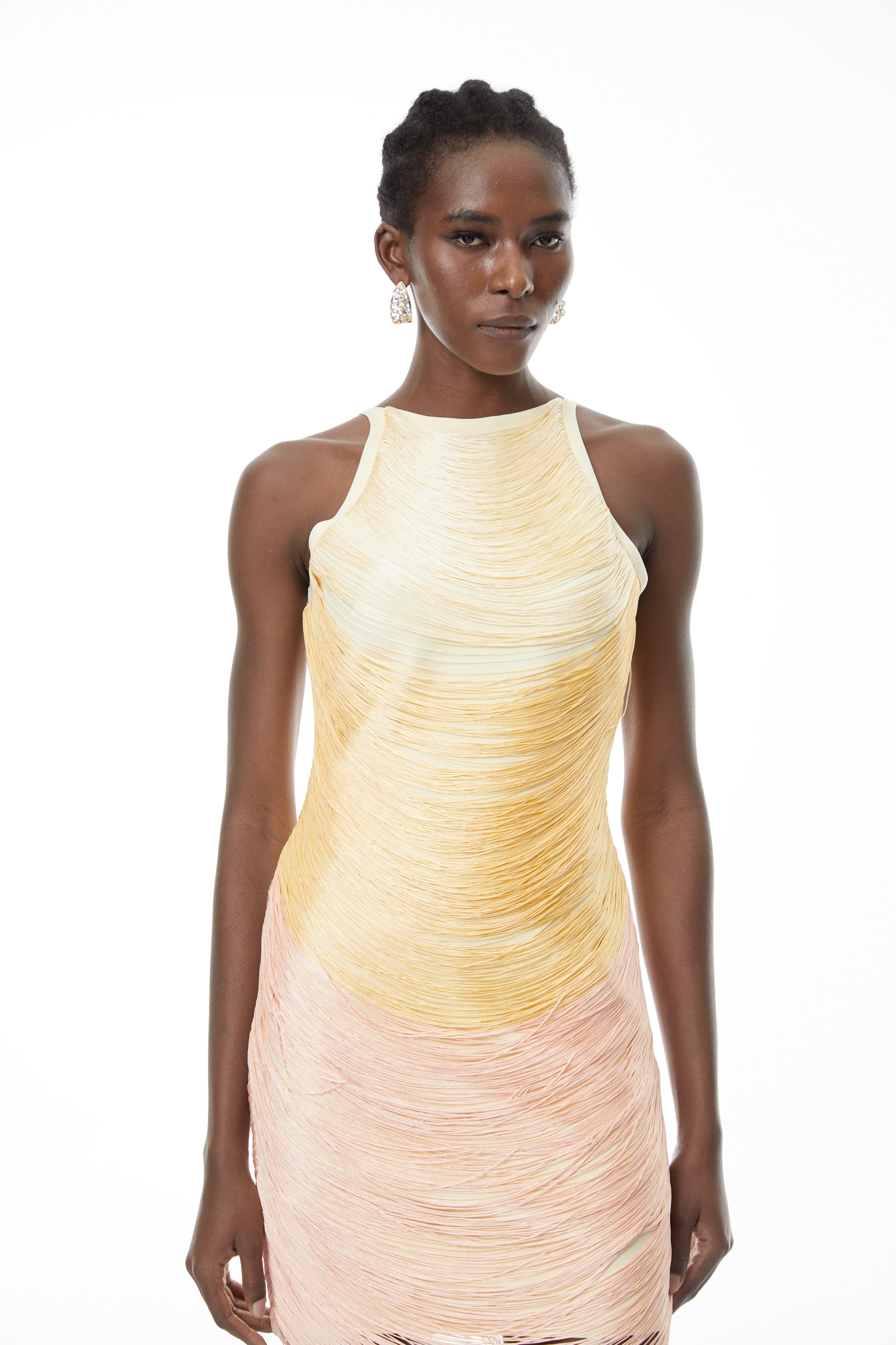 Ondine Yellow Ombre Mini Dress (Final Sale-US Only)