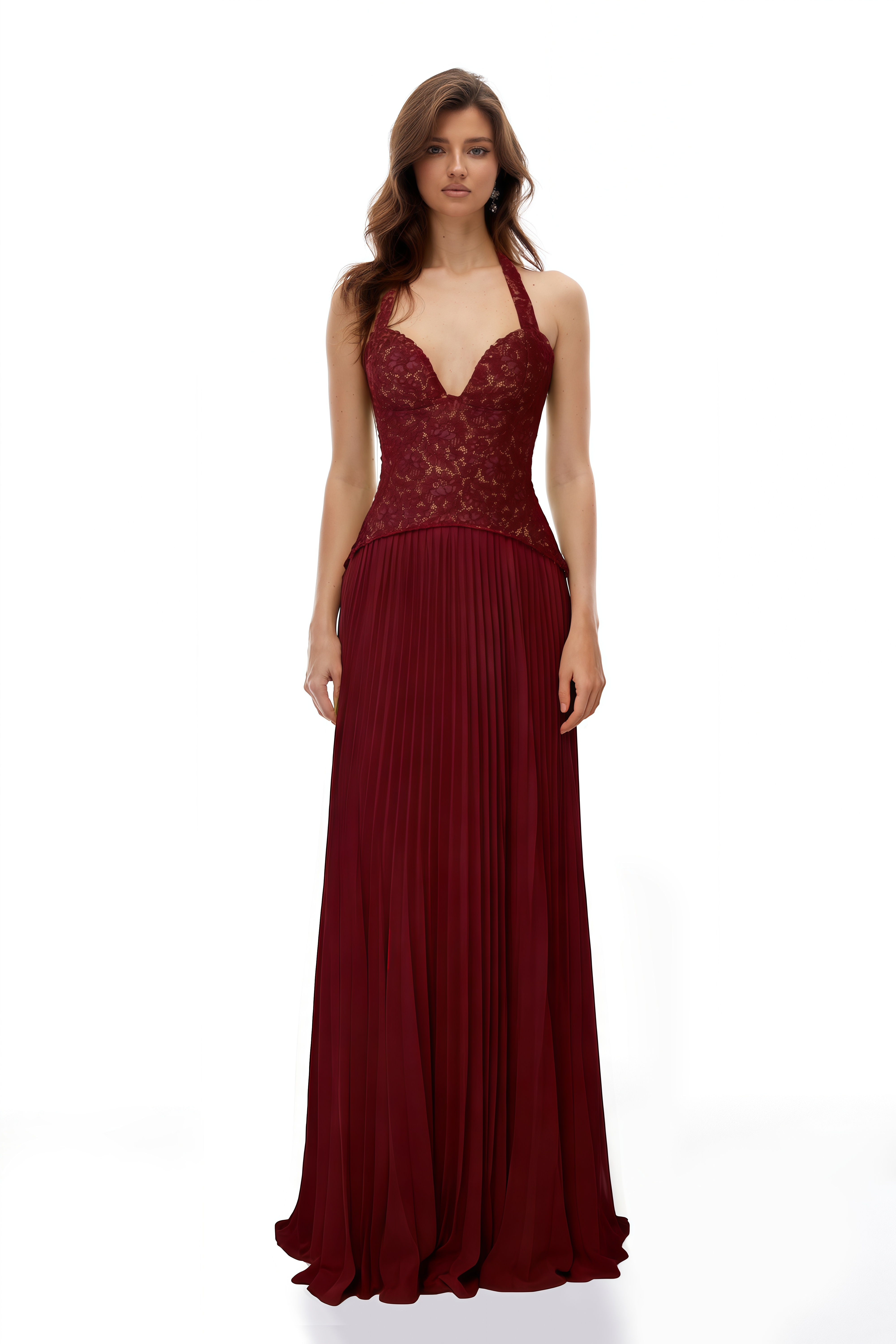 Floral Embroidered Mother of the Bride Dress