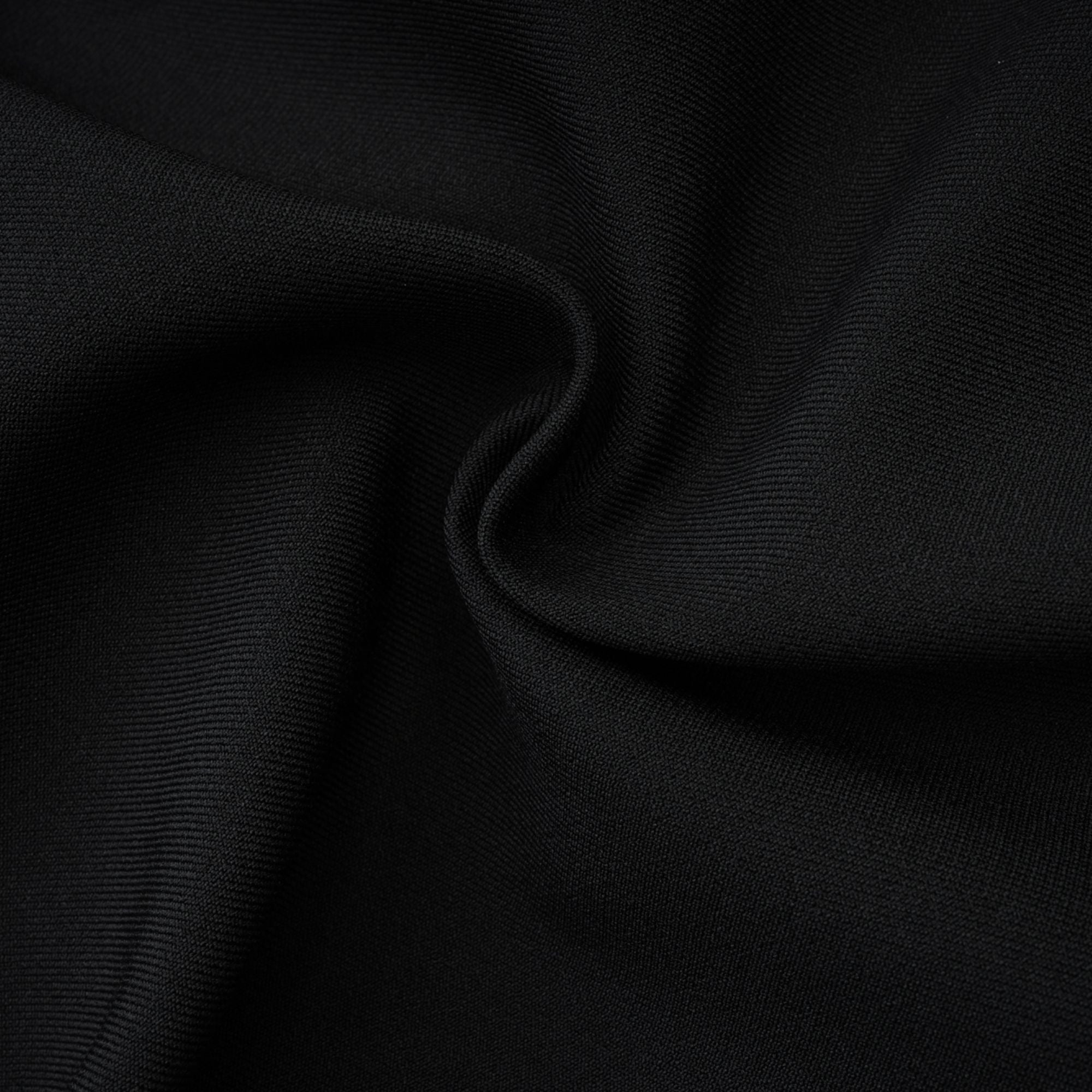 Lanetta Bowknot Asymmetrical Dress in Black