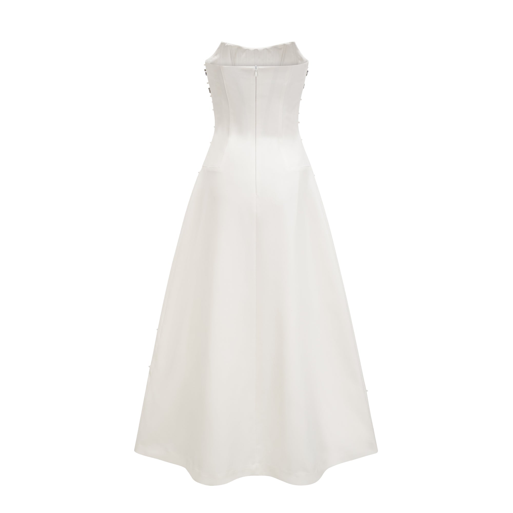 Melisande White Embellished Maxi Dress
