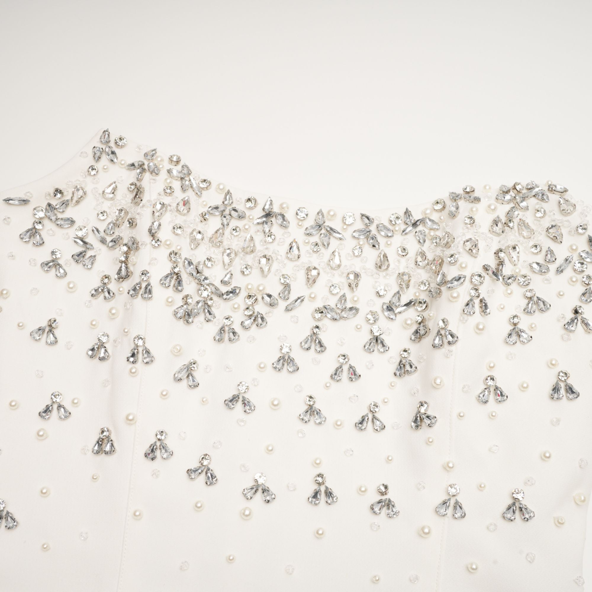 Melisande white embellished maxi dress (Final Sale-US Only)