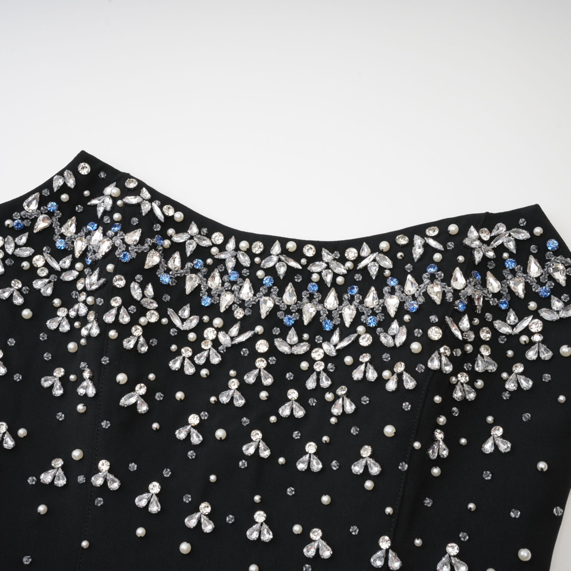 Melisande Black Embellished Maxi Dress
