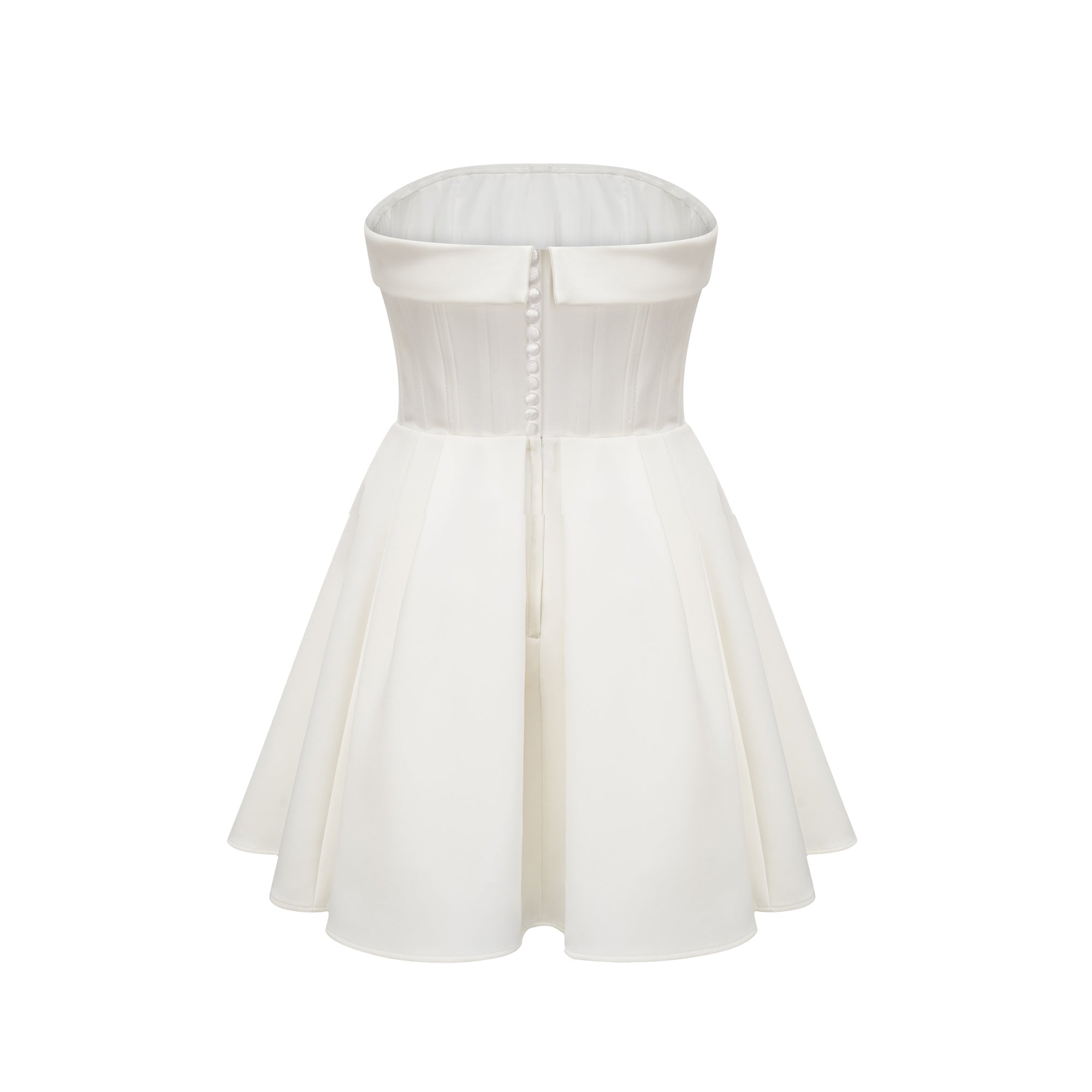 Kyra white off-shoulder flared dress (Final Sale-US Only)