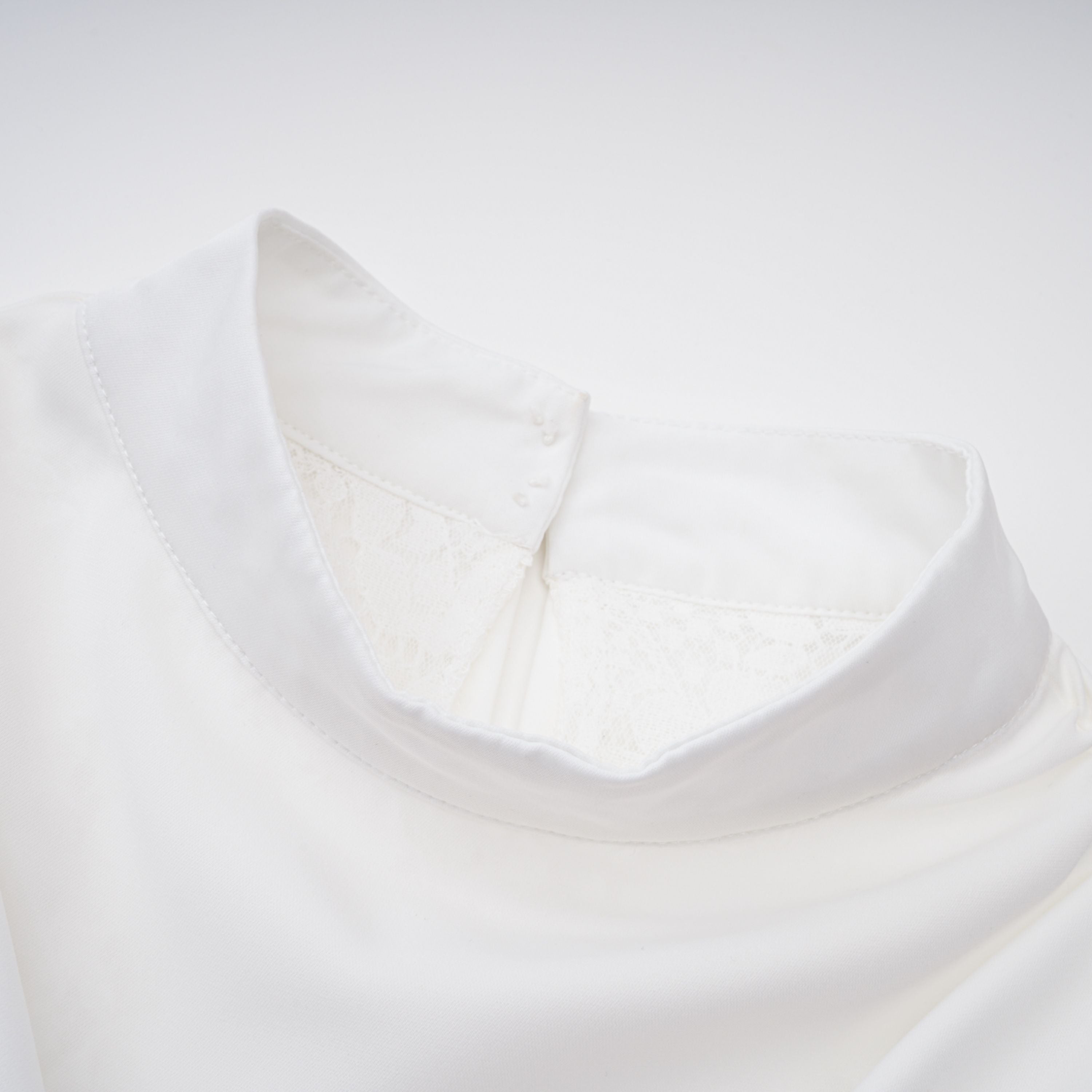 Siosi White Ruched Top & Skirt Set with Lace Trim (Final Sale-US Only)