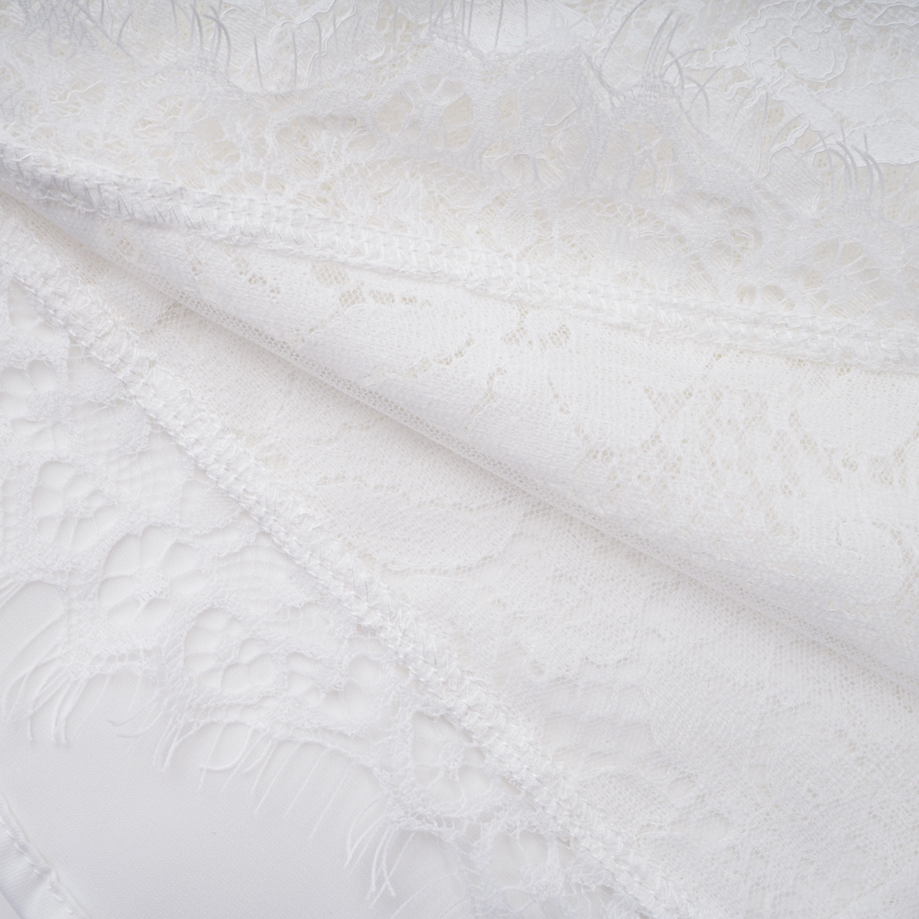 Siosi White Ruched Top & Skirt Set with Lace Trim (Final Sale-US Only)